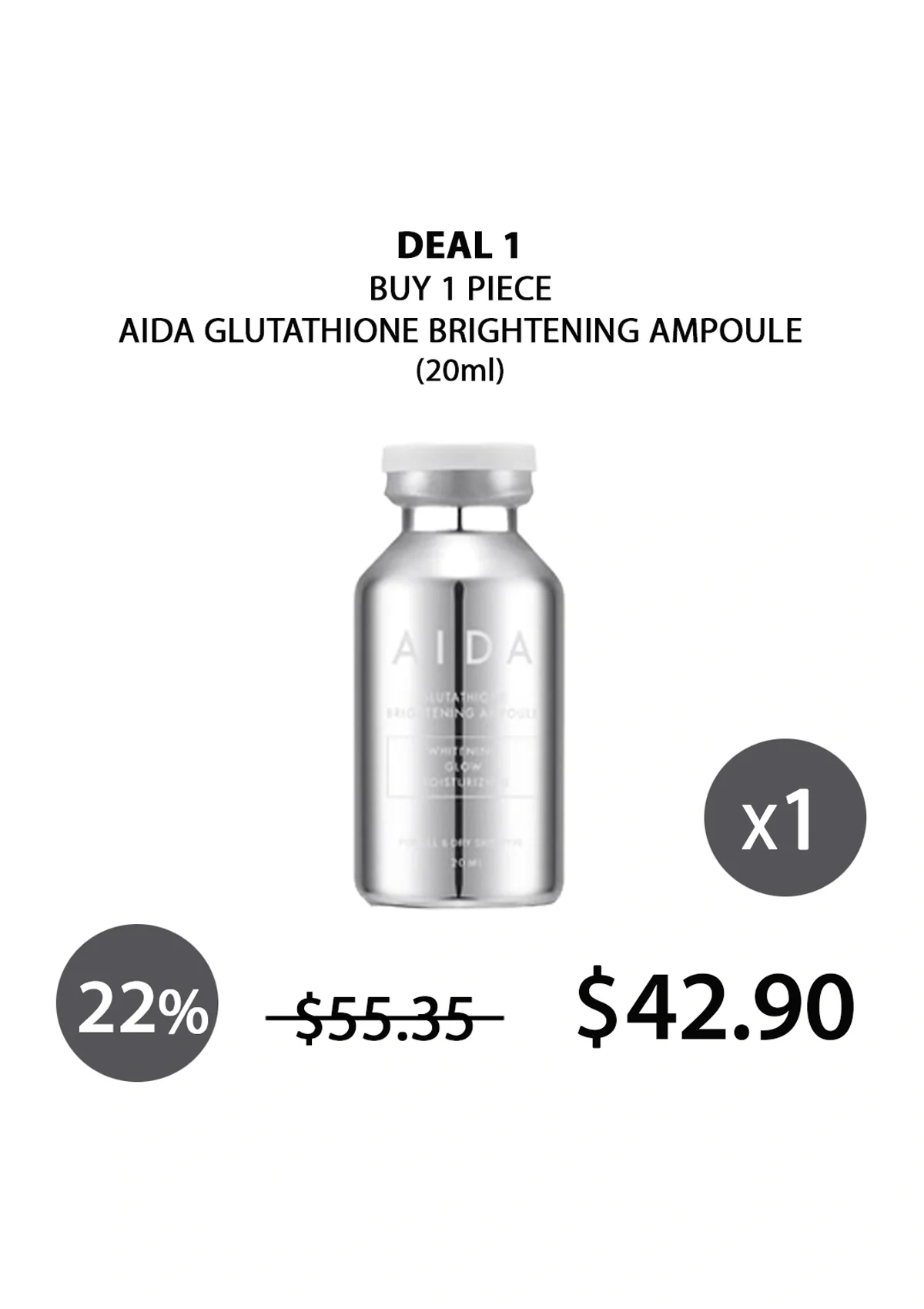 [AIDA] Glutathione Brightening Ampoule 20ml - Image 18