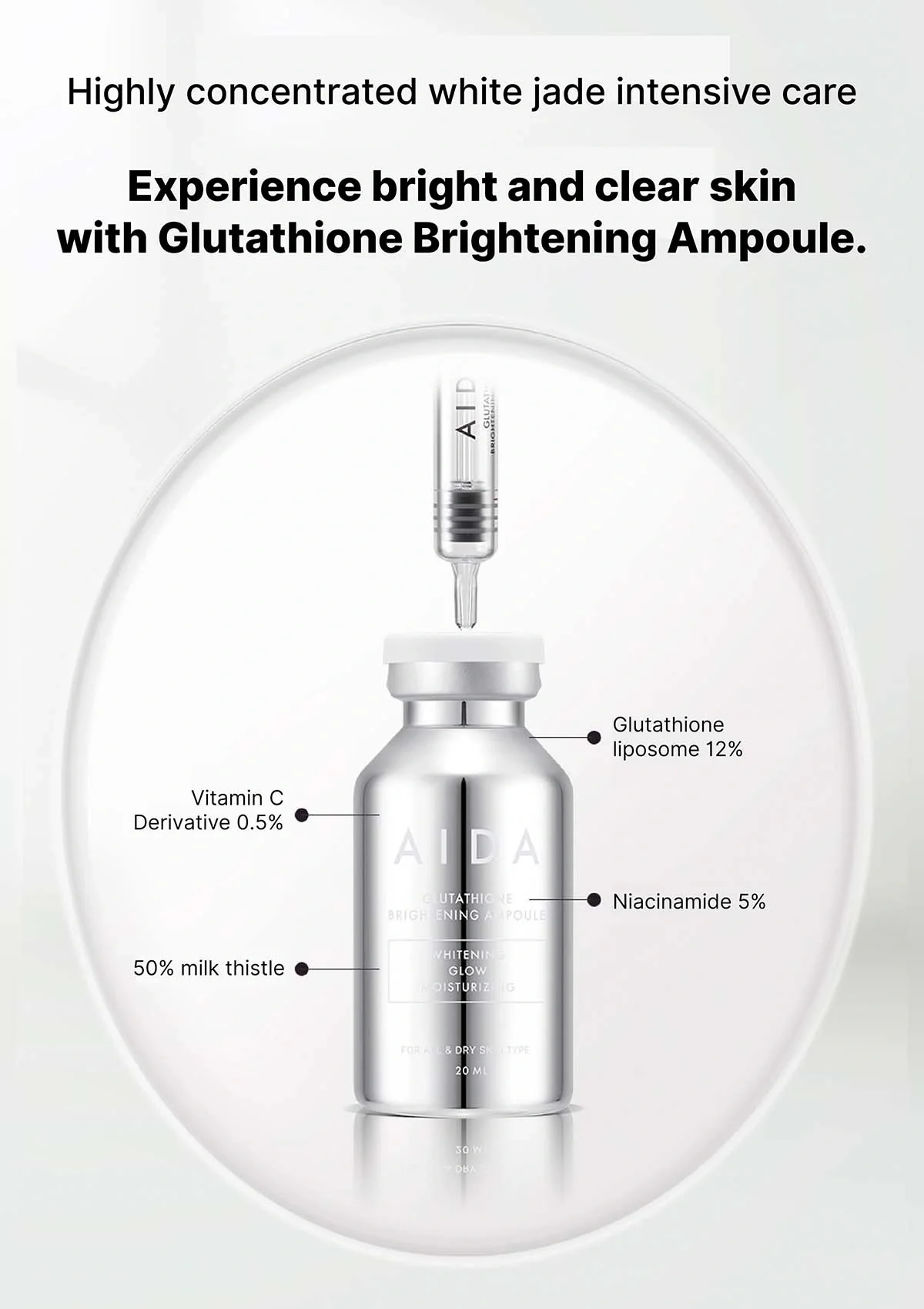 [AIDA] Glutathione Brightening Ampoule 20ml - Image 7