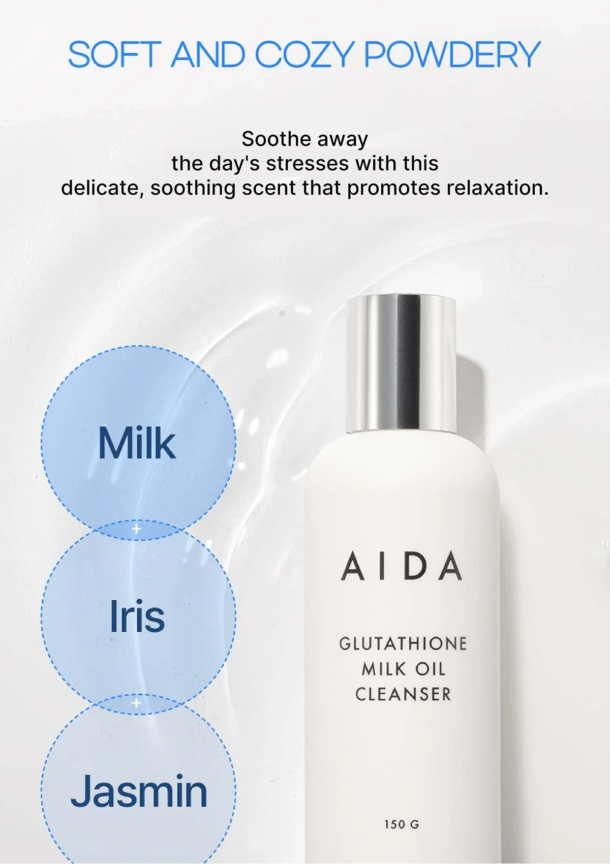 [AIDA] Glutathione Milk Oil Cleanser 150g - Image 22