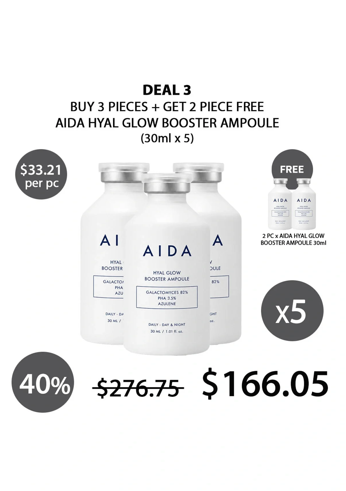[AIDA] Hyal Glow Booster Ampoule 30ml - Image 20