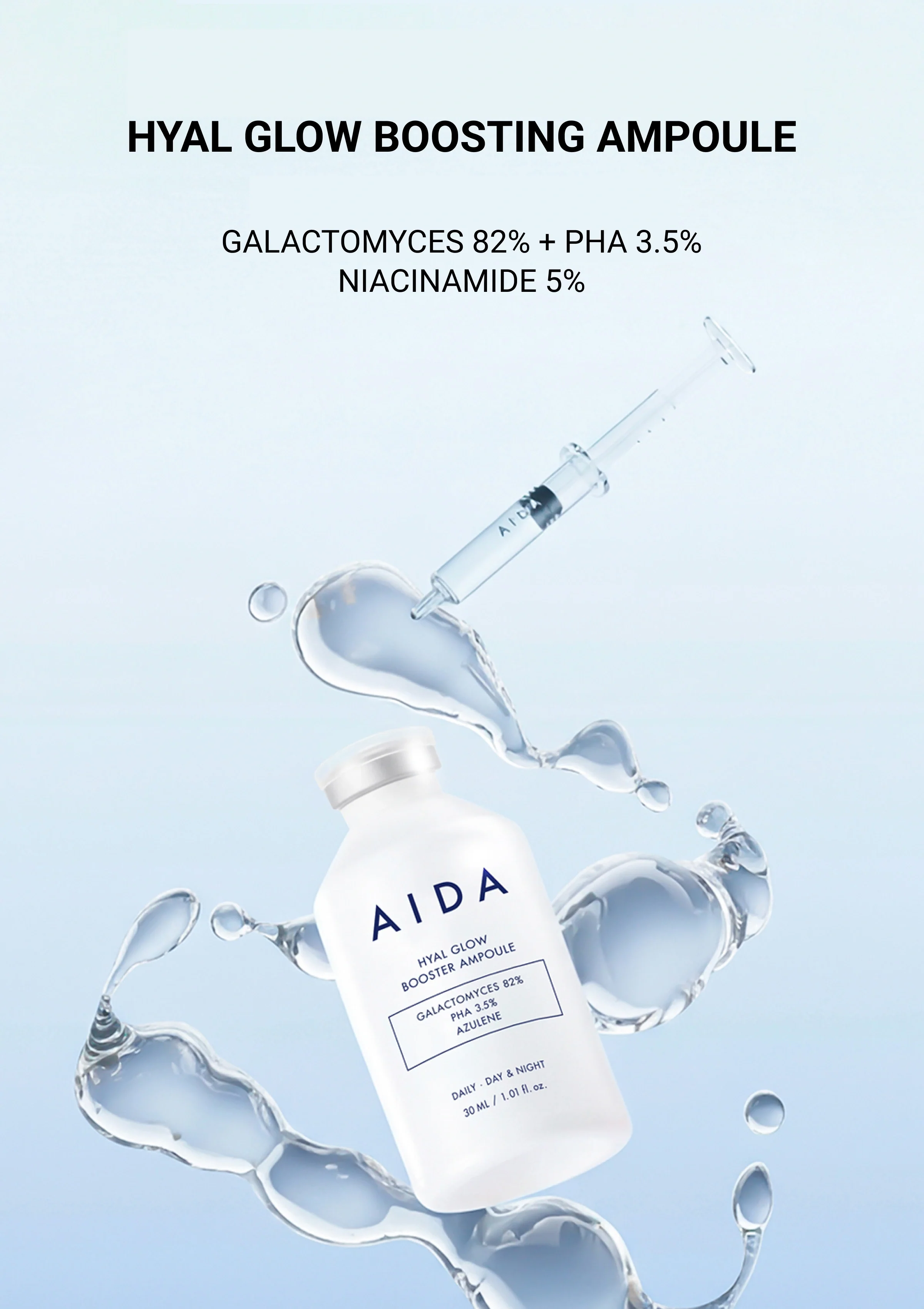 [AIDA] Hyal Glow Booster Ampoule 30ml - Image 4