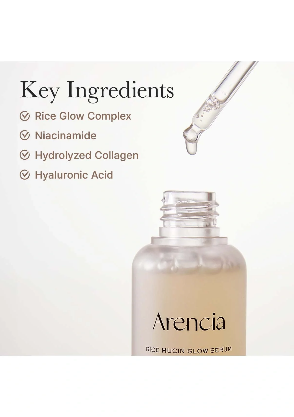 [ARENCIA] Rice Mucin Glow Serum 30ml - Image 6