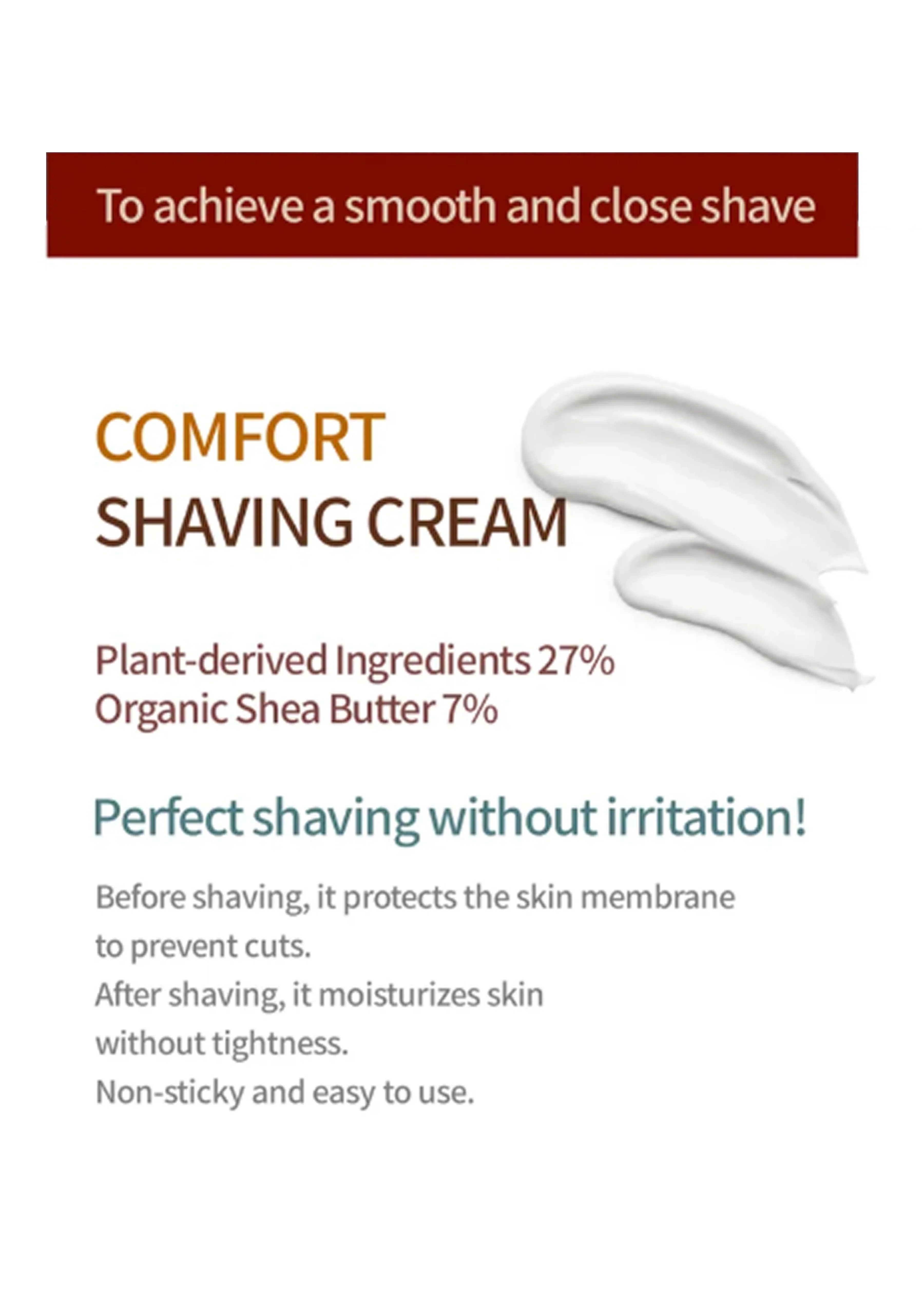 [BARTERA] Comfort Shaving Cream 120ml - Image 7