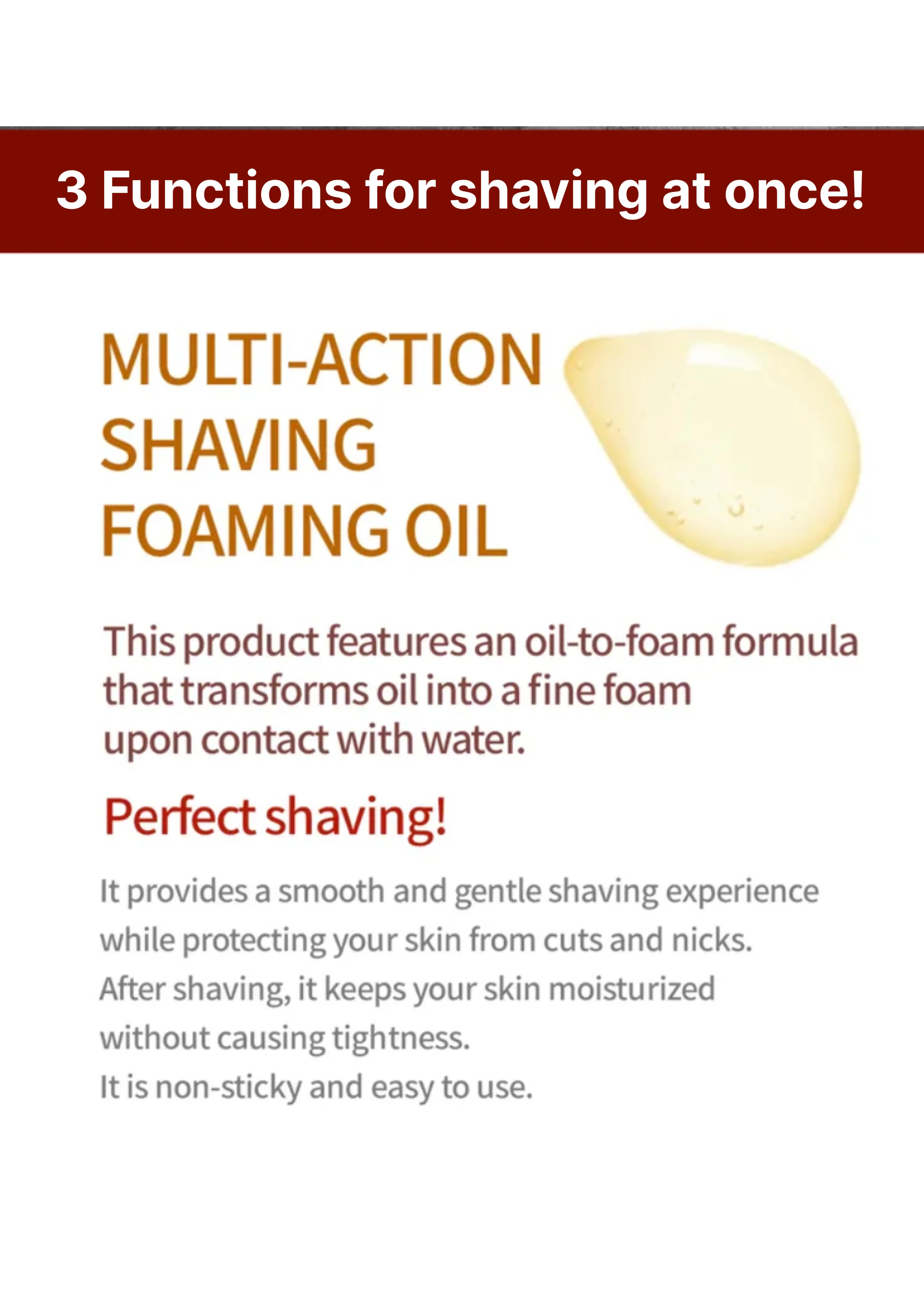 [BARTERA] Multi-Action Shaving Foaming Oil 145ml - Image 8