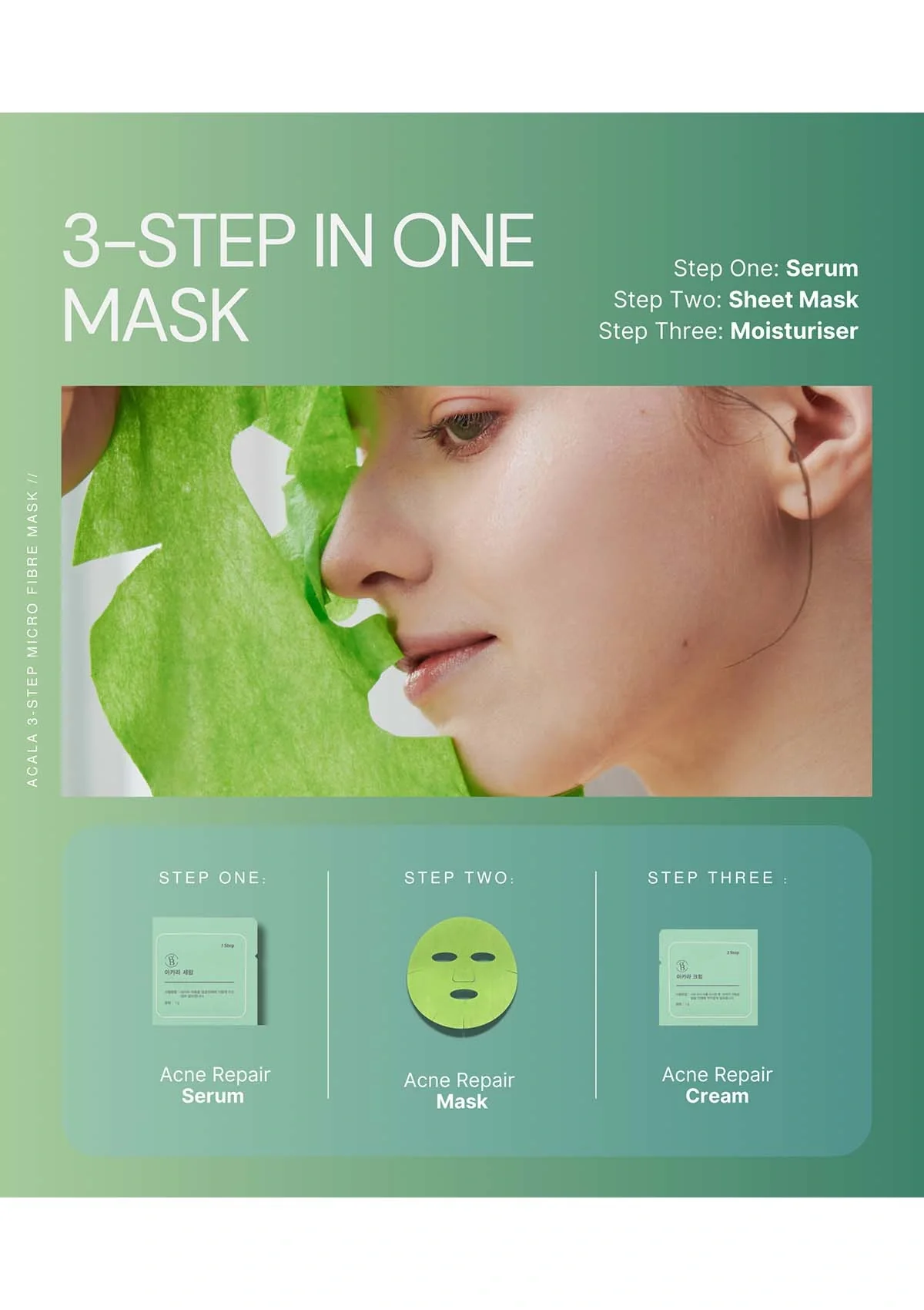 [BE'BALANCE] Acala Microfiber Mask (1 Box = 30g x 10 Masks) - Image 5