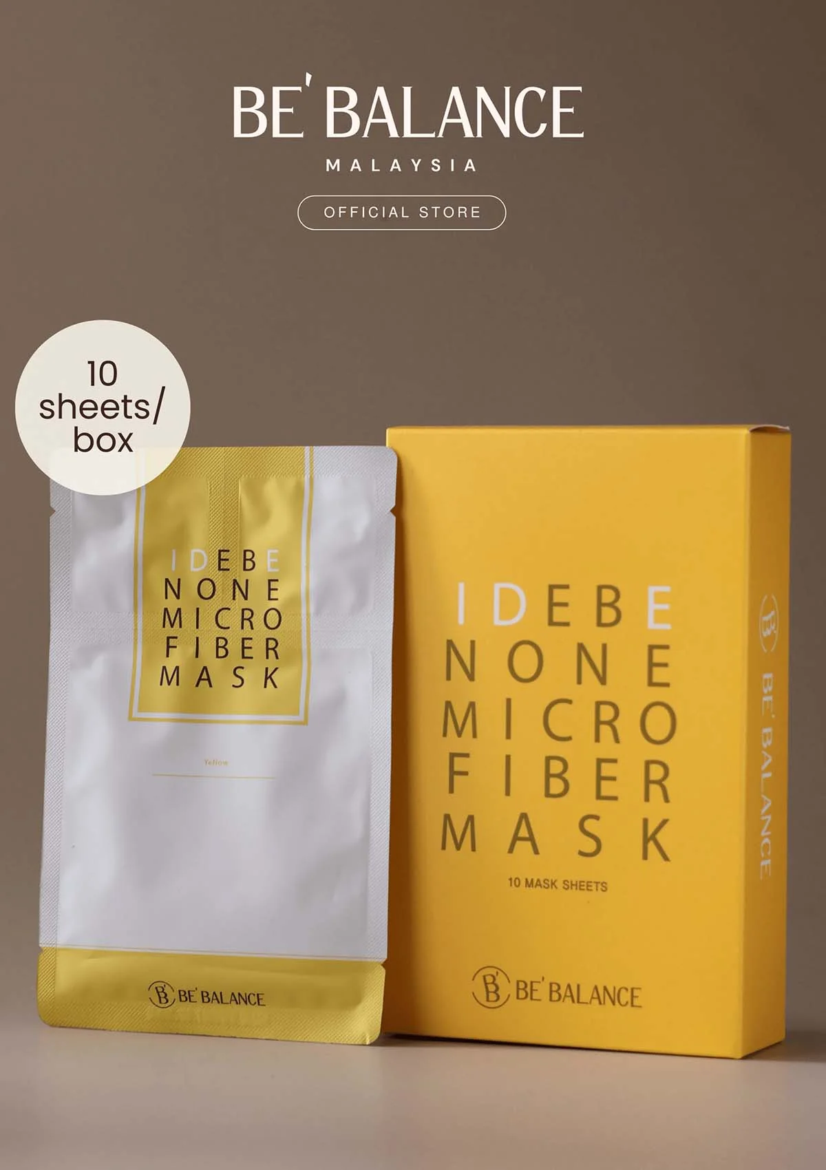 [BE'BALANCE] Idebenone Microfiber Mask (1 Box = 30g x 10 Masks) - Image 11