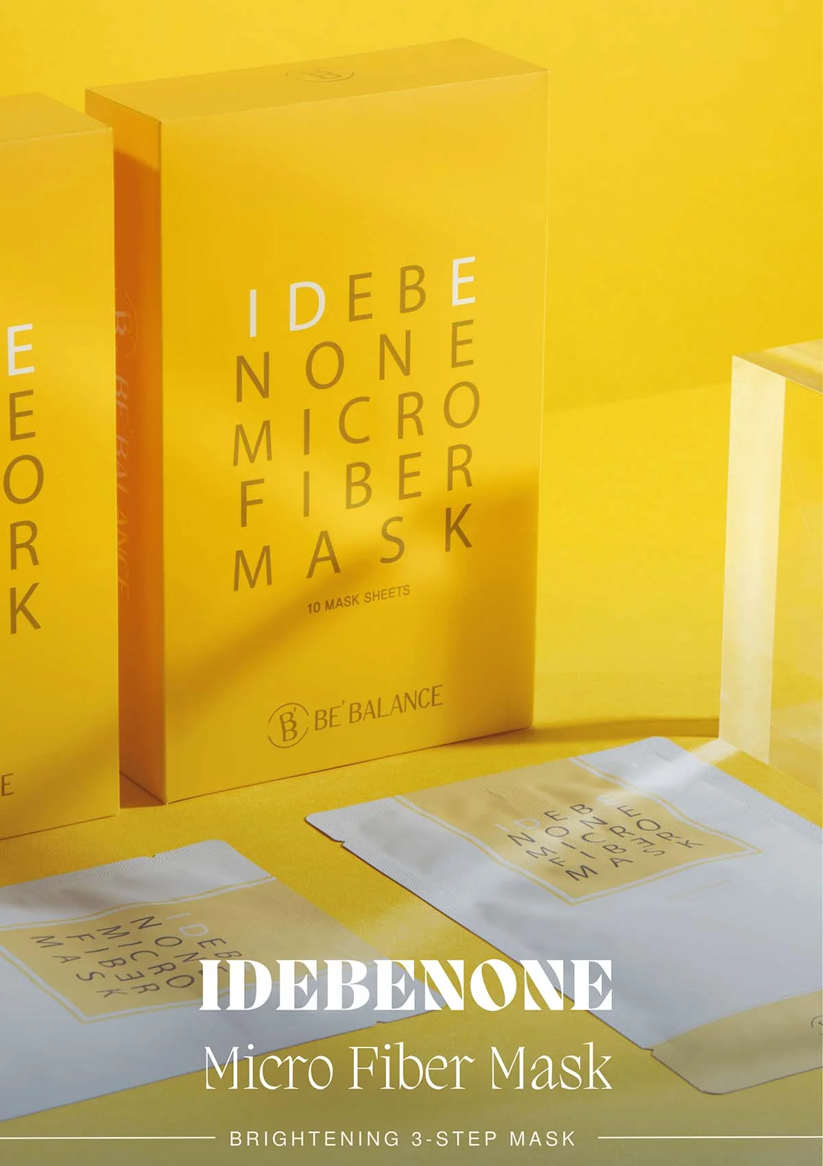 [BE'BALANCE] Idebenone Microfiber Mask (1 Box = 30g x 10 Masks) - Image 4