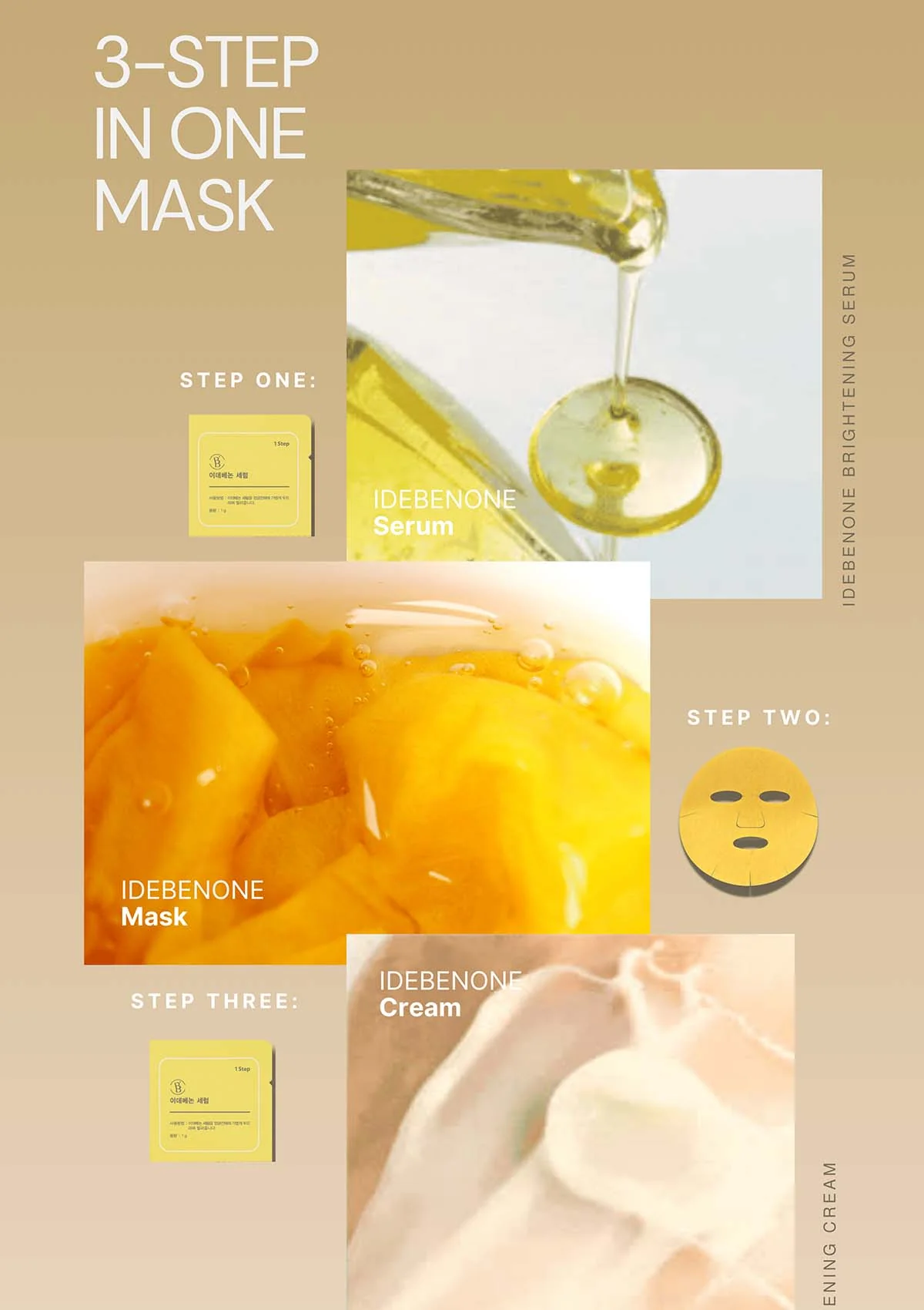 [BE'BALANCE] Idebenone Microfiber Mask (1 Box = 30g x 10 Masks) - Image 9