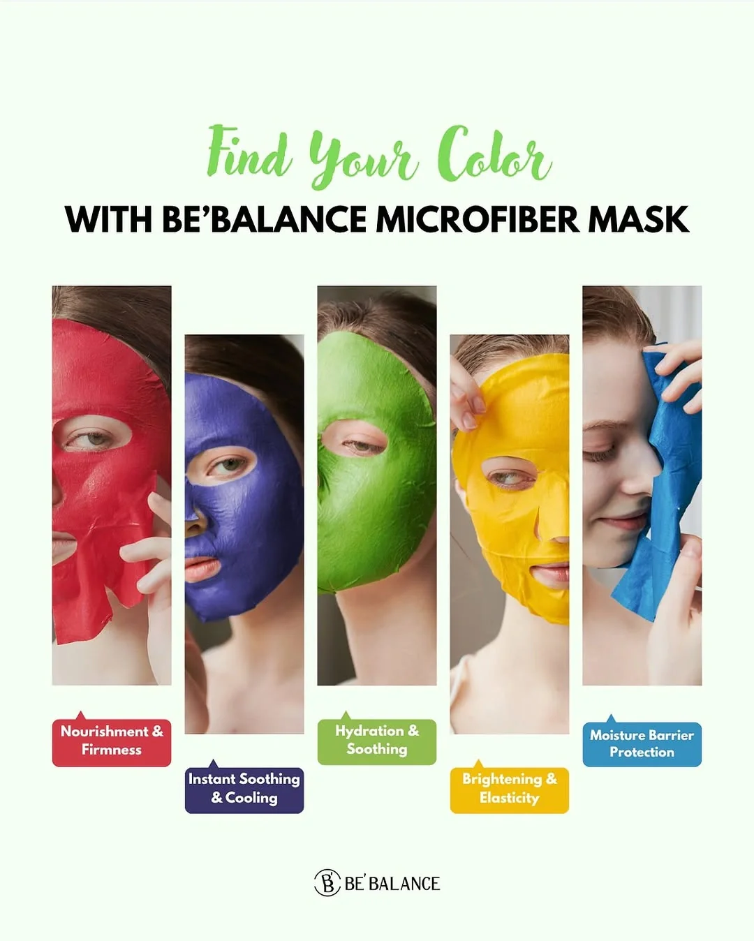 [BE'BALANCE] Microfiber Masks (1 Box = 30g x 10 Masks) - Image 41