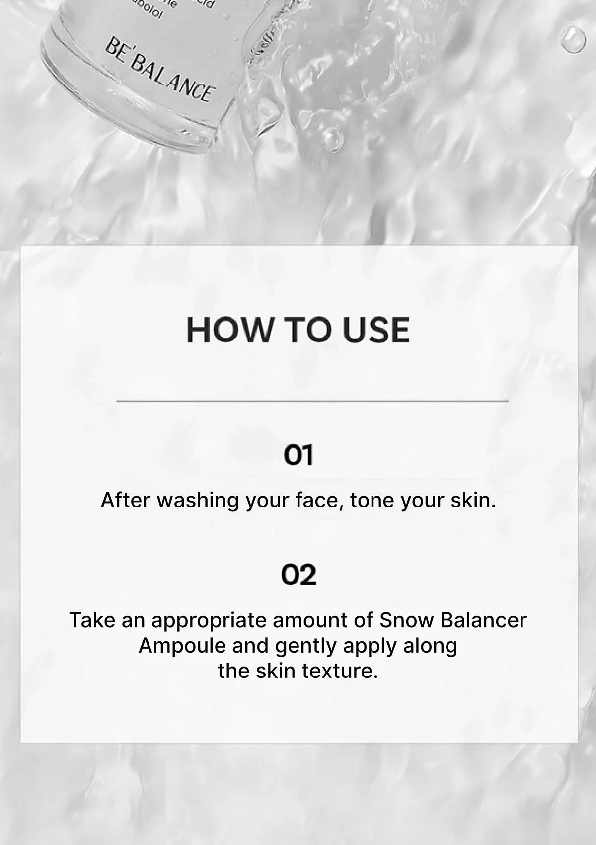 [BE'BALANCE] Snow Balancer Ampoule 50ml - Image 8