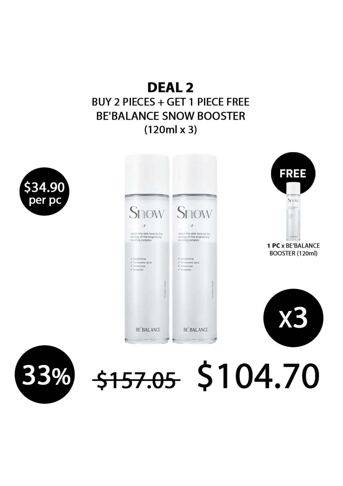 [BE'BALANCE] Snow Booster 120ml - Image 10