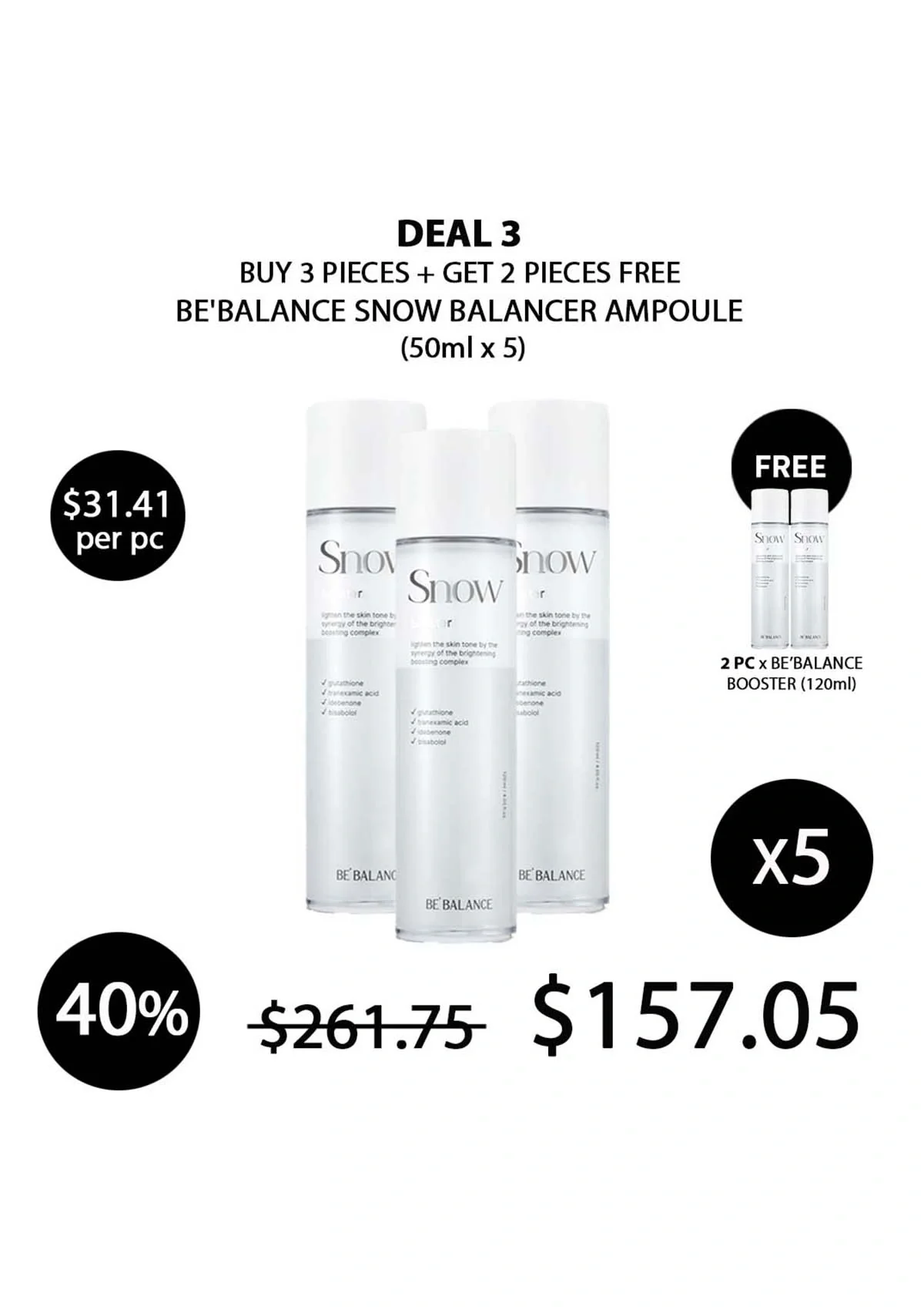 [BE'BALANCE] Snow Booster 120ml - Image 11