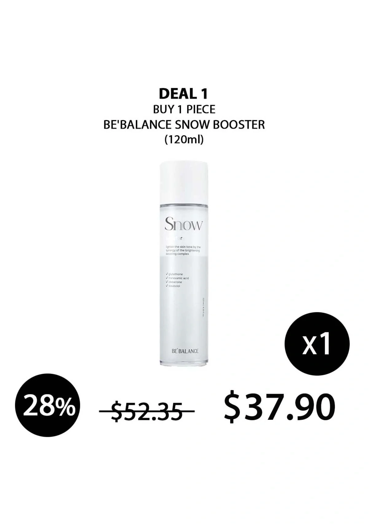 [BE'BALANCE] Snow Booster 120ml - Image 9