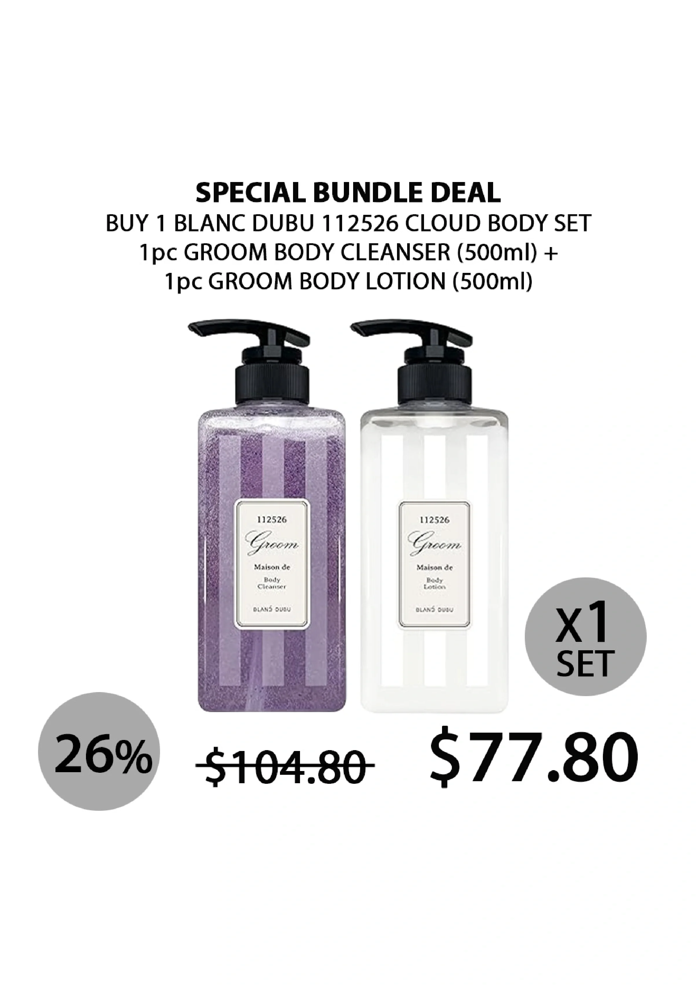 [BLANC DUBU] 112526 Groom Maison De Body Cleanser 500ml | Body Lotion 500ml - Image 21