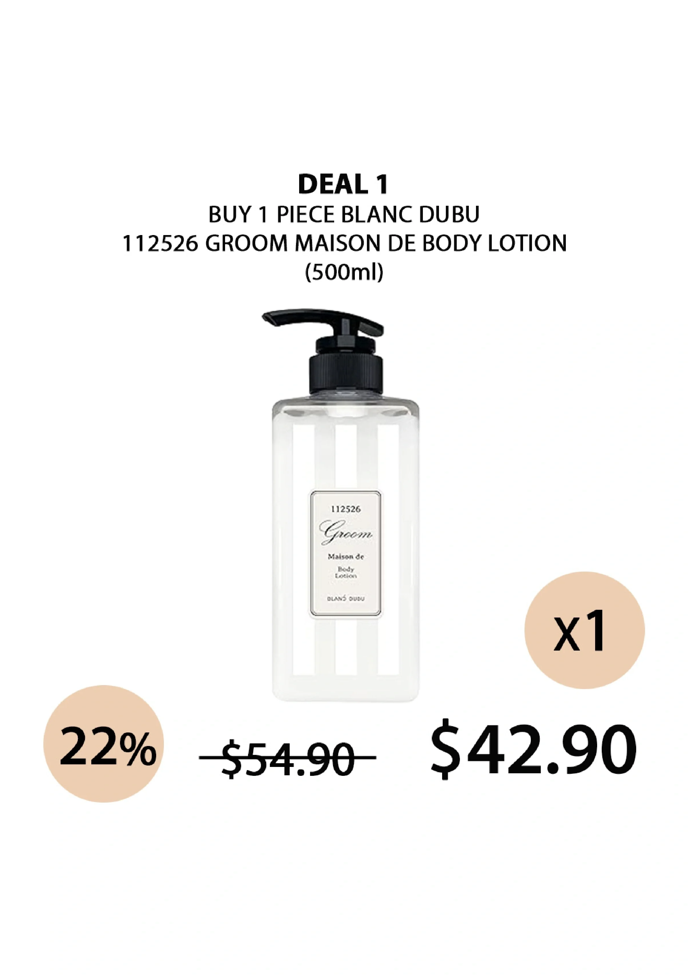 [BLANC DUBU] 112526 Groom Maison de Body Lotion 500ml - Image 12
