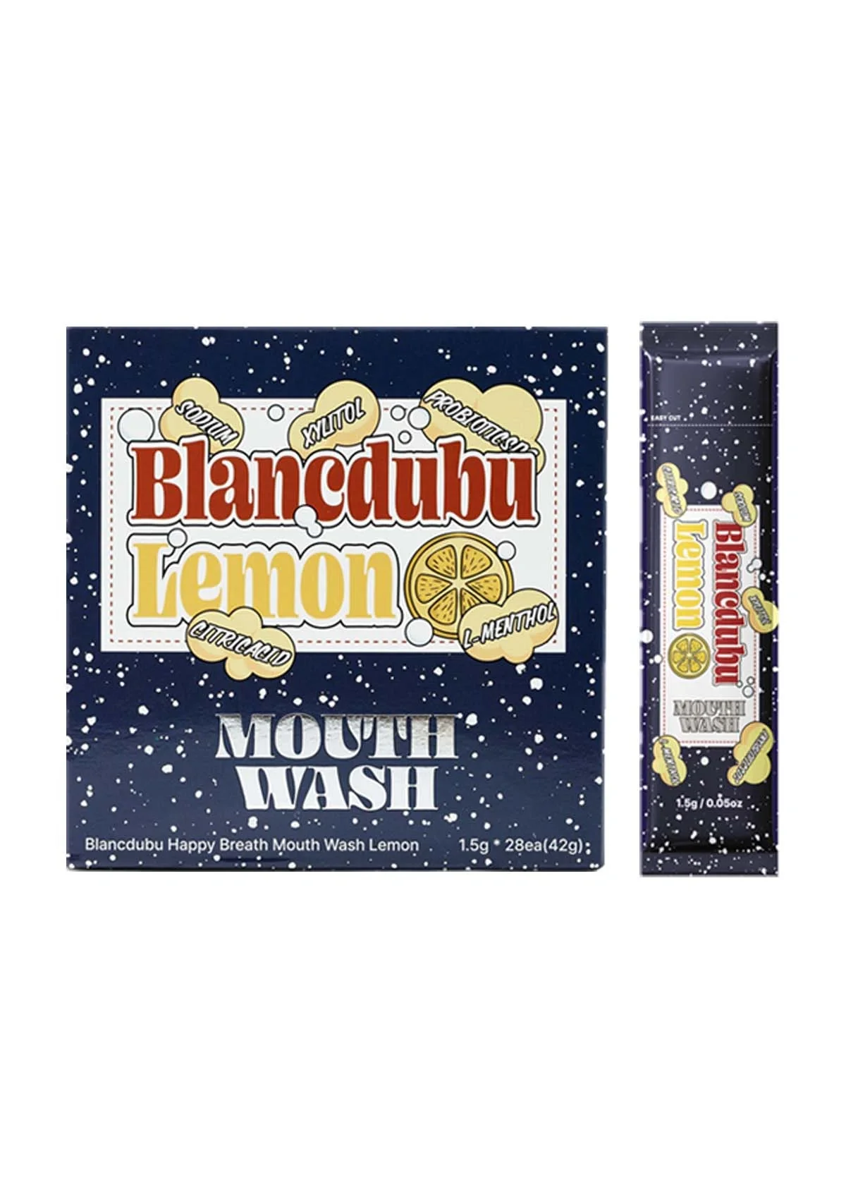 [BLANC DUBU] Happy Breath Lemon Toothpaste | Mouth Wash (Lemon/Peach) - Image 35