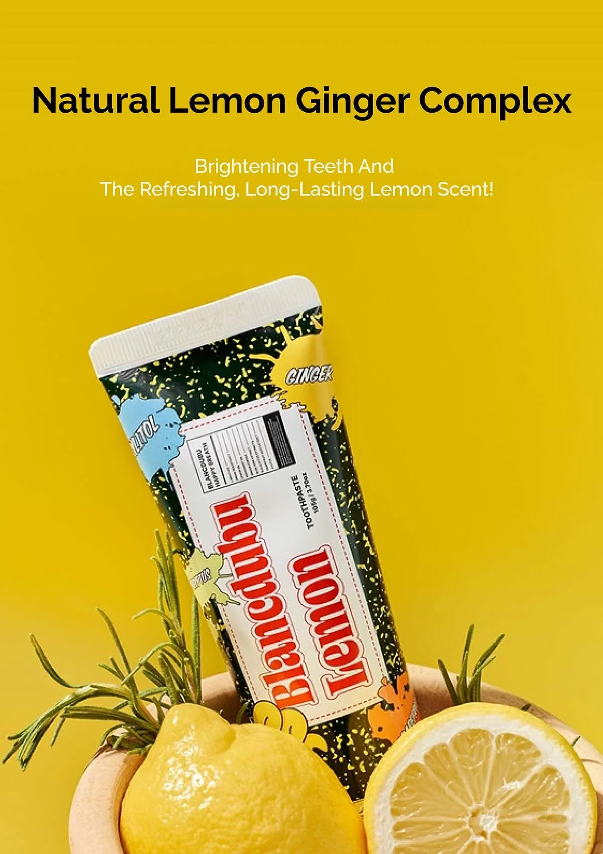 [BLANC DUBU] Happy Breath Lemon Toothpaste 105g - Image 6