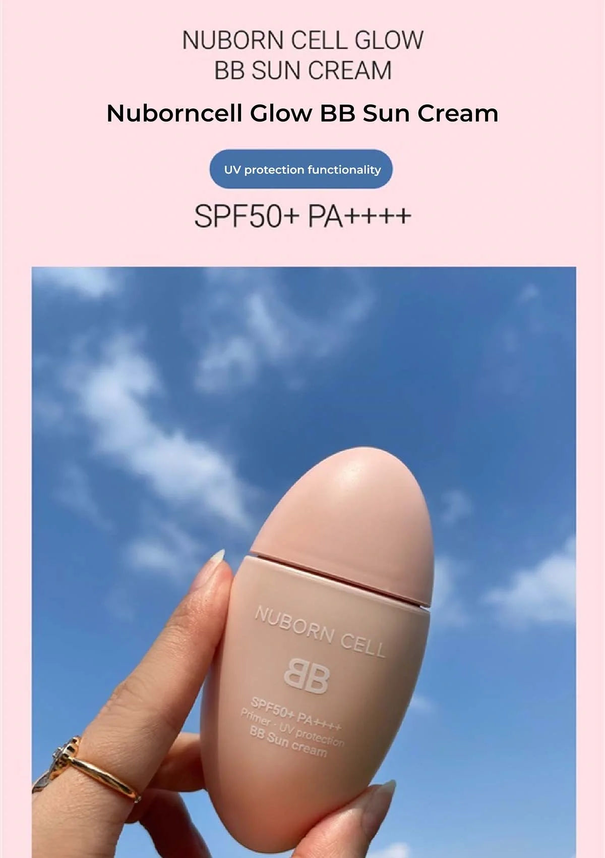 [BLANC DUBU] Nuborn Cell Calming & BB Sun Cream  SPF 50+ PA++++ 40ml - Image 3