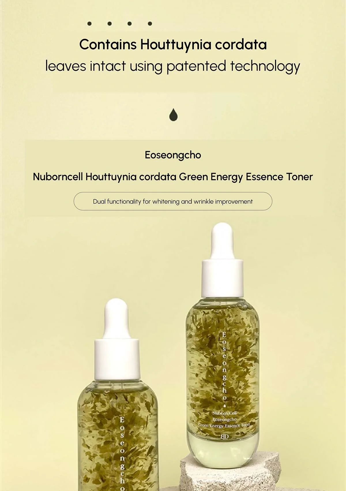 [BLANC DUBU] Nuborn Cell Eoseongcho Green Energy Essence Toner 50g - Image 3