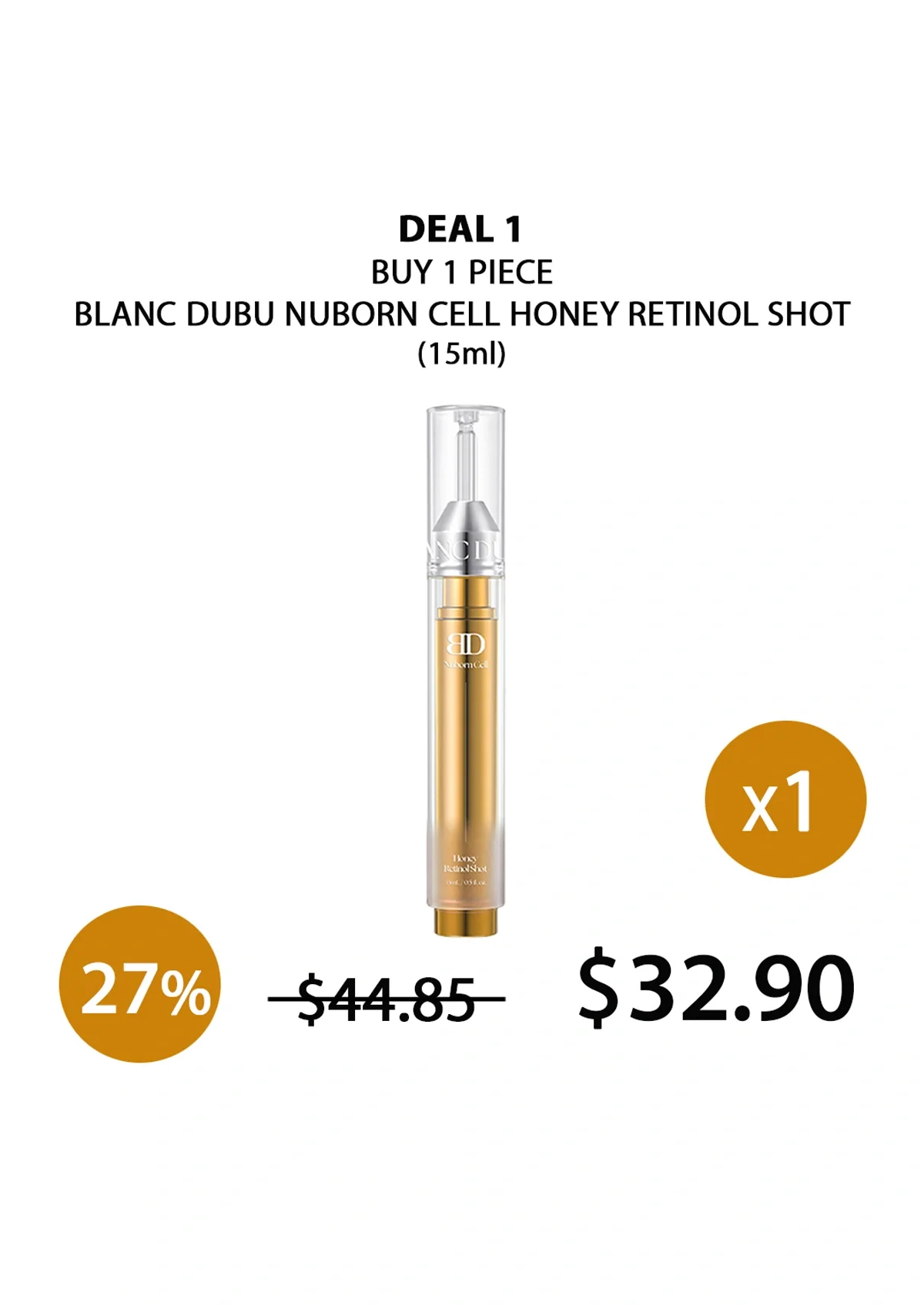 [BLANC DUBU] Nuborn Cell Honey Retinol Shot 15ml - Image 23