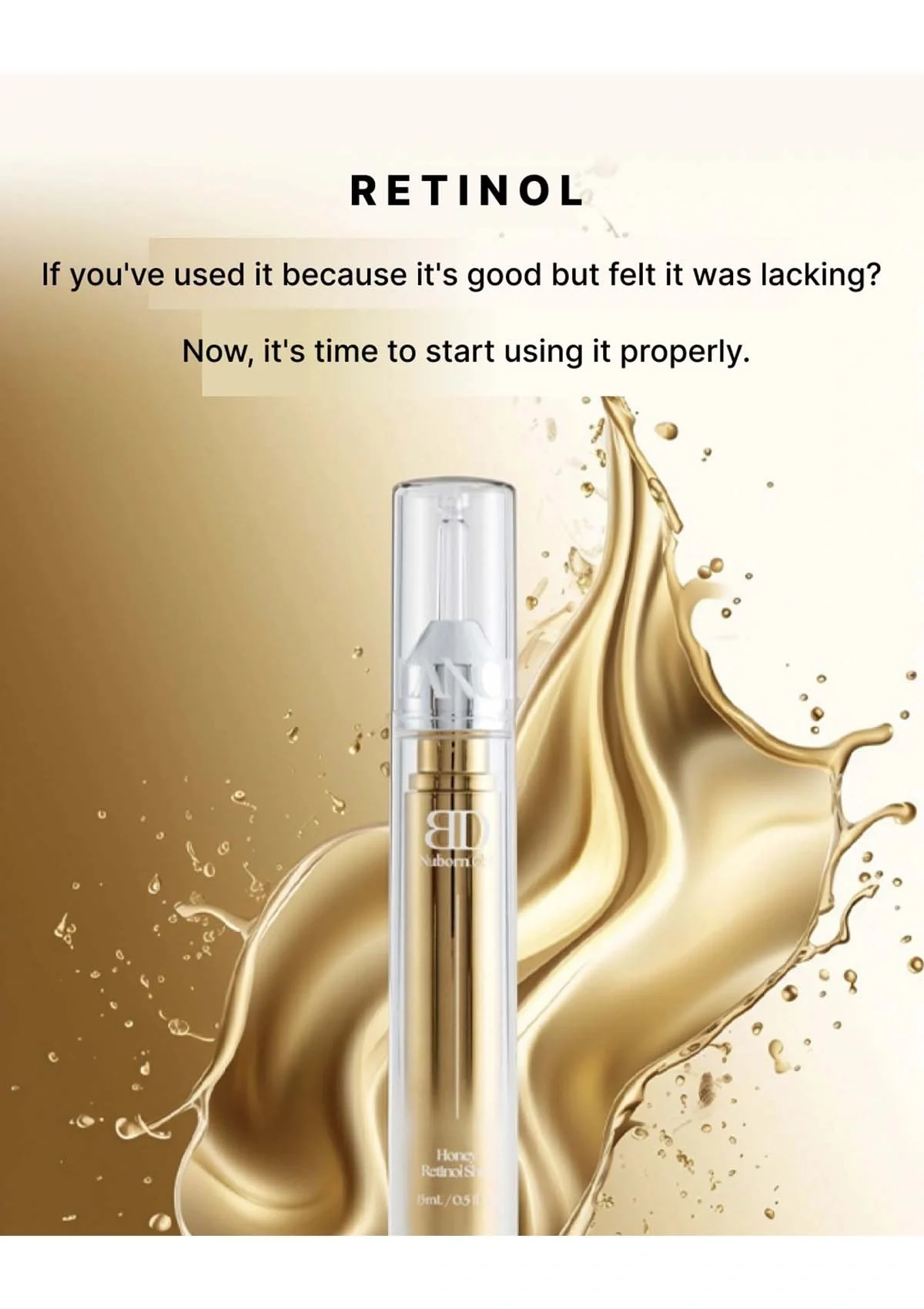 [BLANC DUBU] Nuborn Cell Honey Retinol Shot 15ml - Image 5
