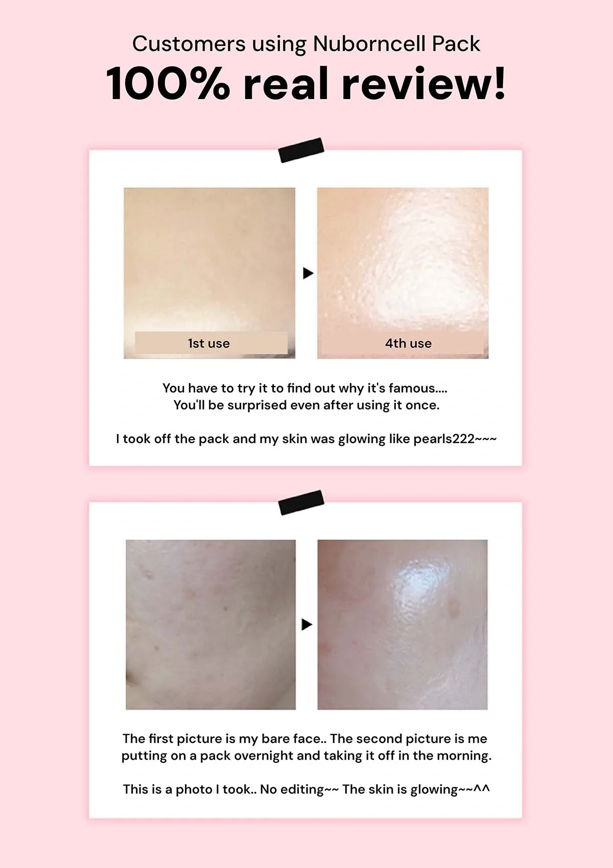 [BLANC DUBU] Nuborn Cell Hydrogel Collagen Face Mask (1 Box = 4 Masks x 41g) - Image 4