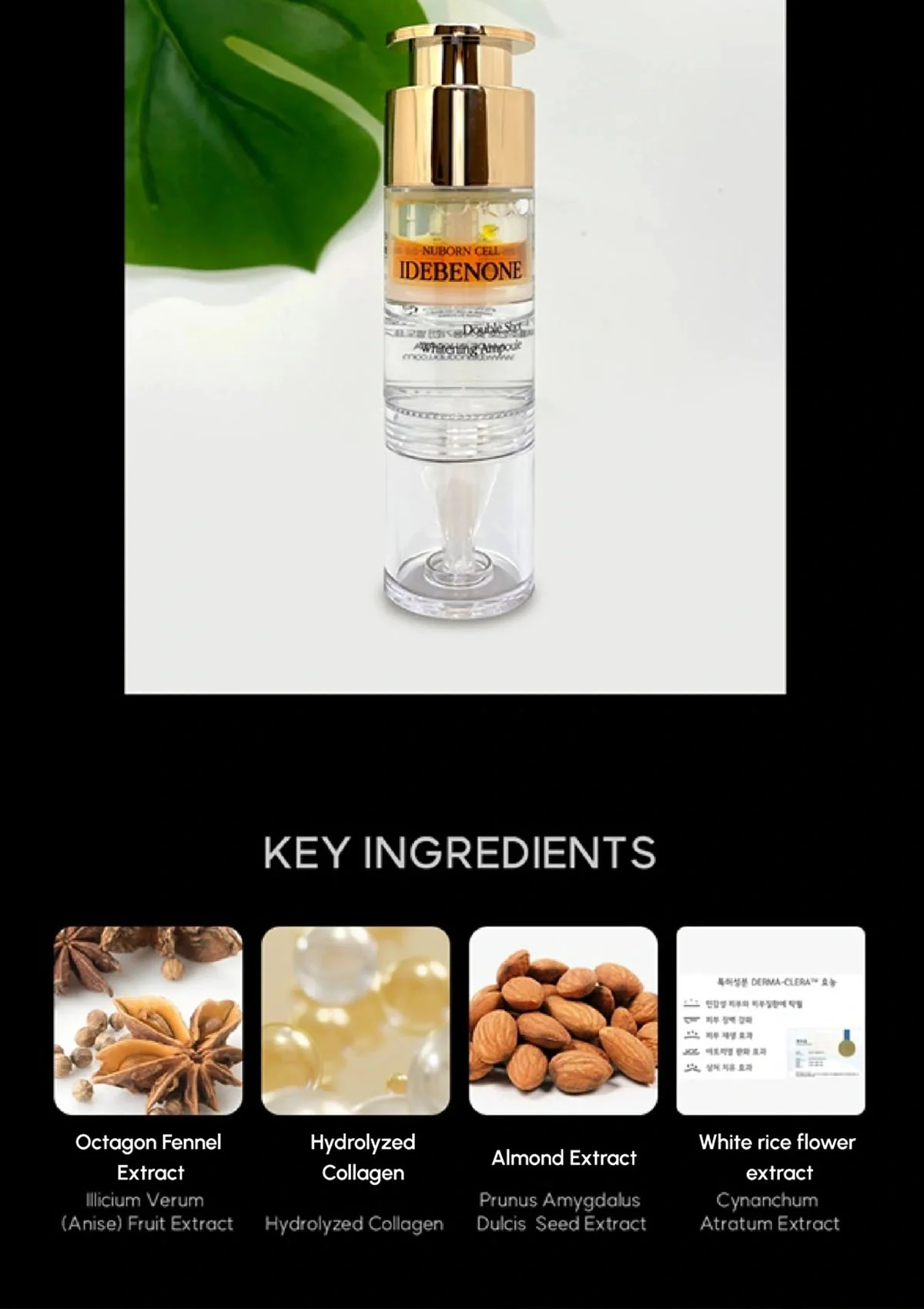 [BLANC DUBU] Nuborn Cell Idebenone Double Shot Whitening Ampoule (1 Box = 11ml x 3 Ampoules) - Image 8
