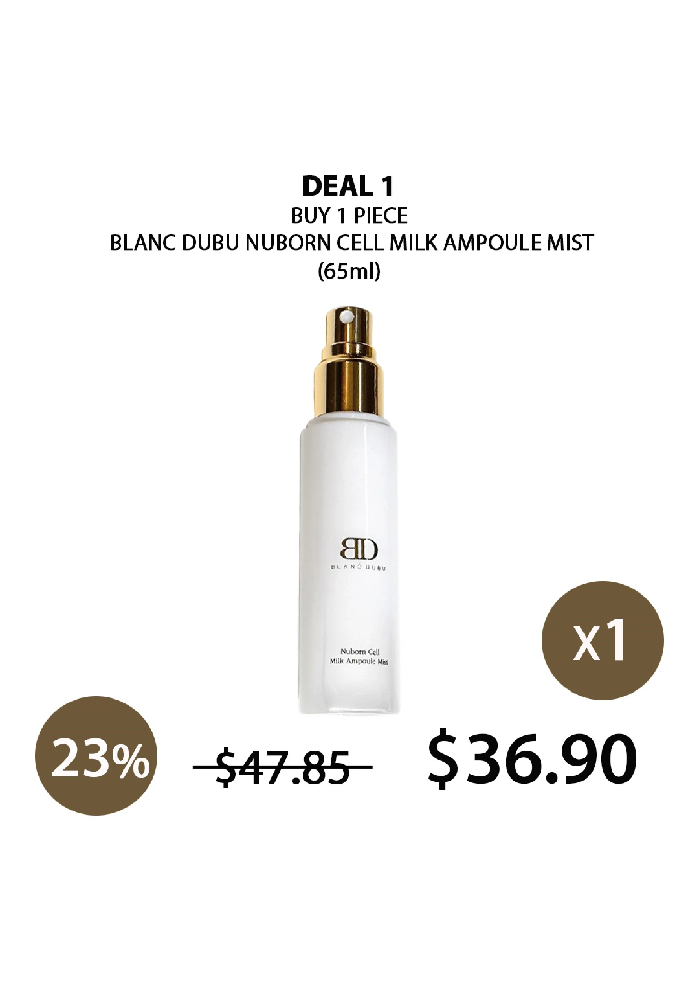 [BLANC DUBU] Nuborn Cell Milk Ampoule Mist 65ml - Image 13