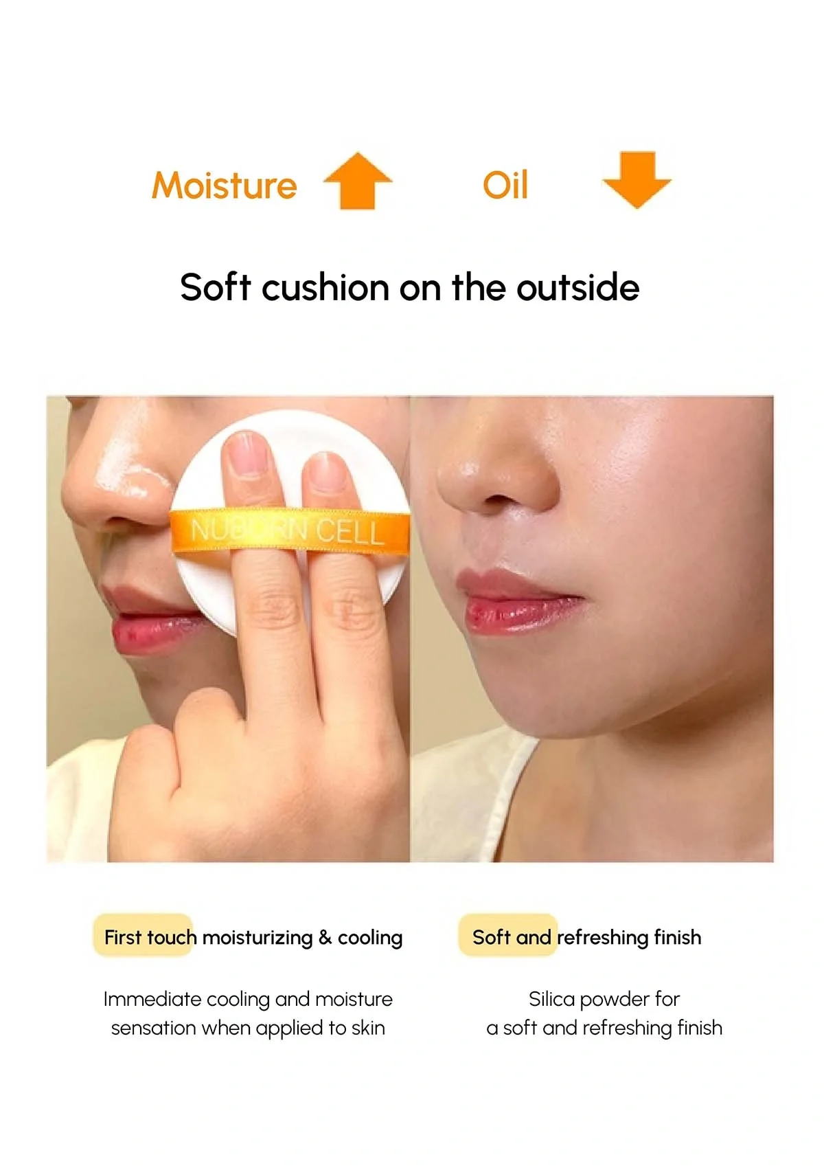 [BLANC DUBU] Nuborn Oil Cut Oil Paper Water Cool Sun Cushion SPF 50+ PA++++ 12g - Image 13