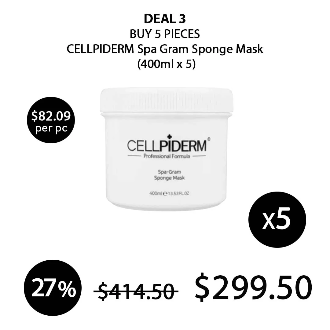 [CELLPIDERM] Spa Gram Sponge Mask 400ml - Image 6