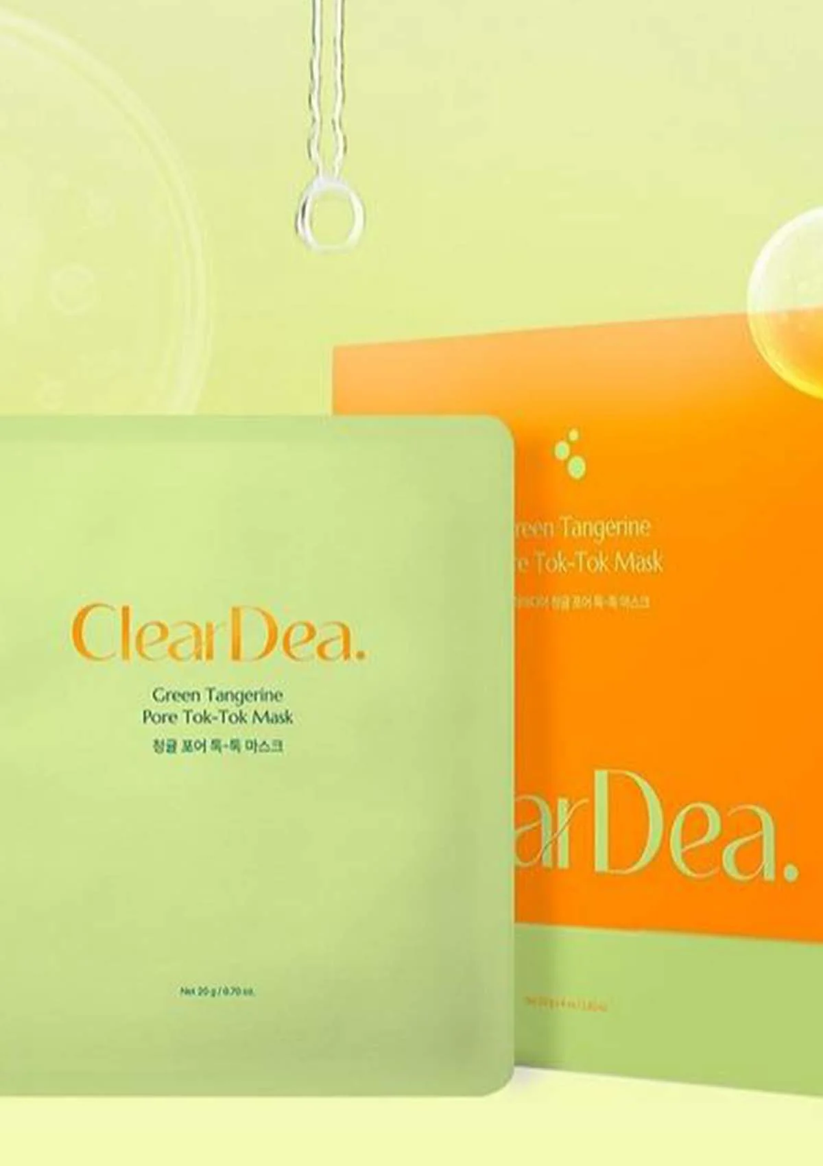 [CLEARDEA] Green Tangerine Pore Tok-Tok Mask (1 Box = 20g x 4 Masks) - Image 3