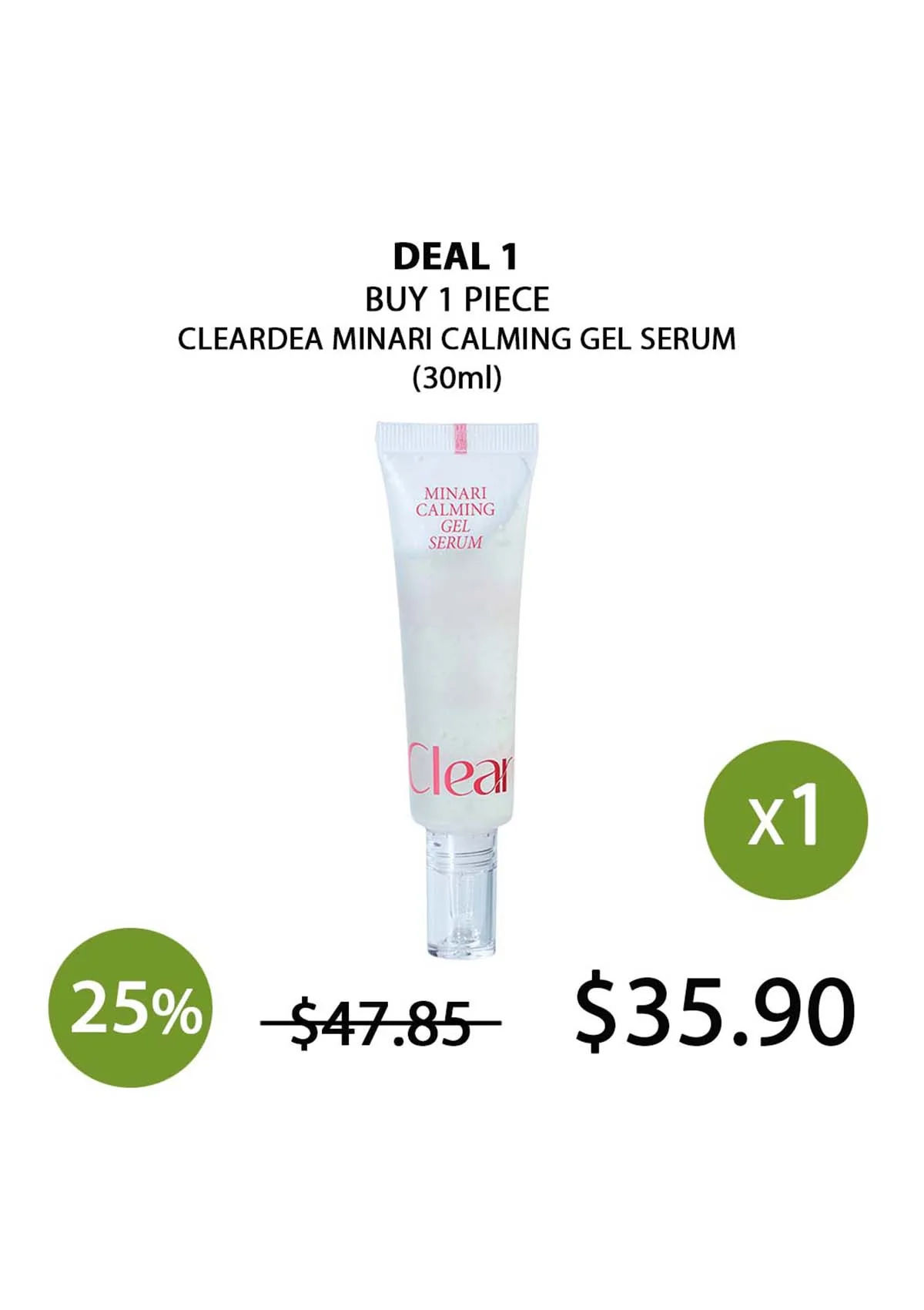 [CLEARDEA] Minari Calming Gel Serum 30ml - Image 5