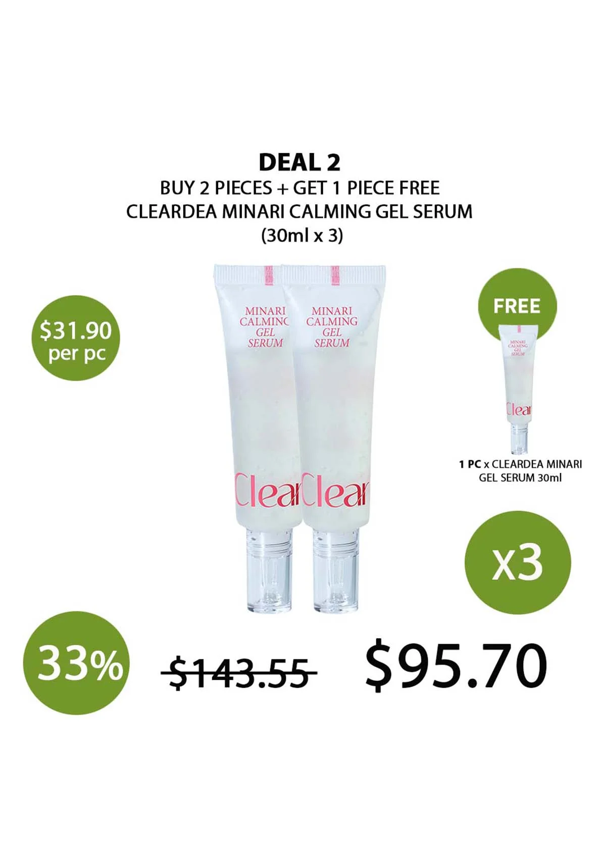 [CLEARDEA] Minari Calming Gel Serum 30ml - Image 6
