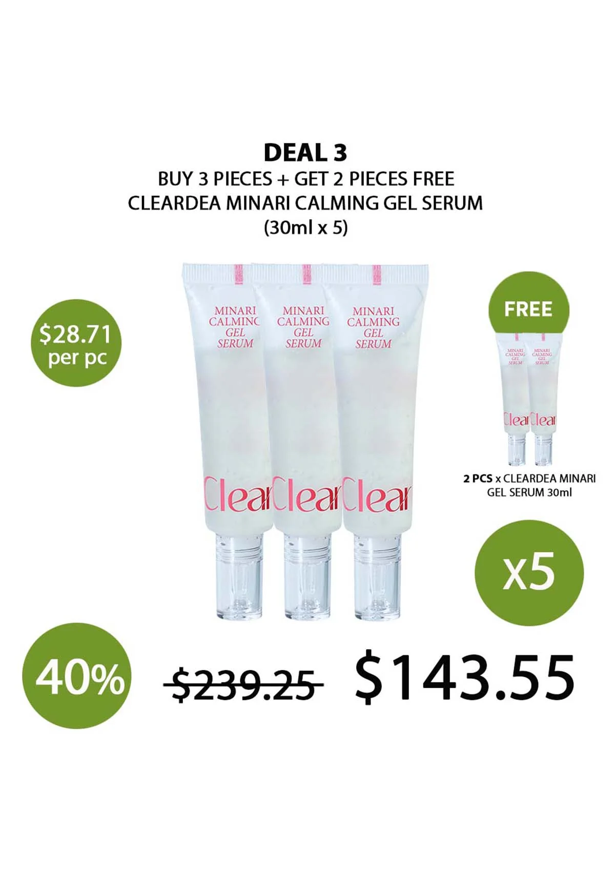 [CLEARDEA] Minari Calming Gel Serum 30ml - Image 7