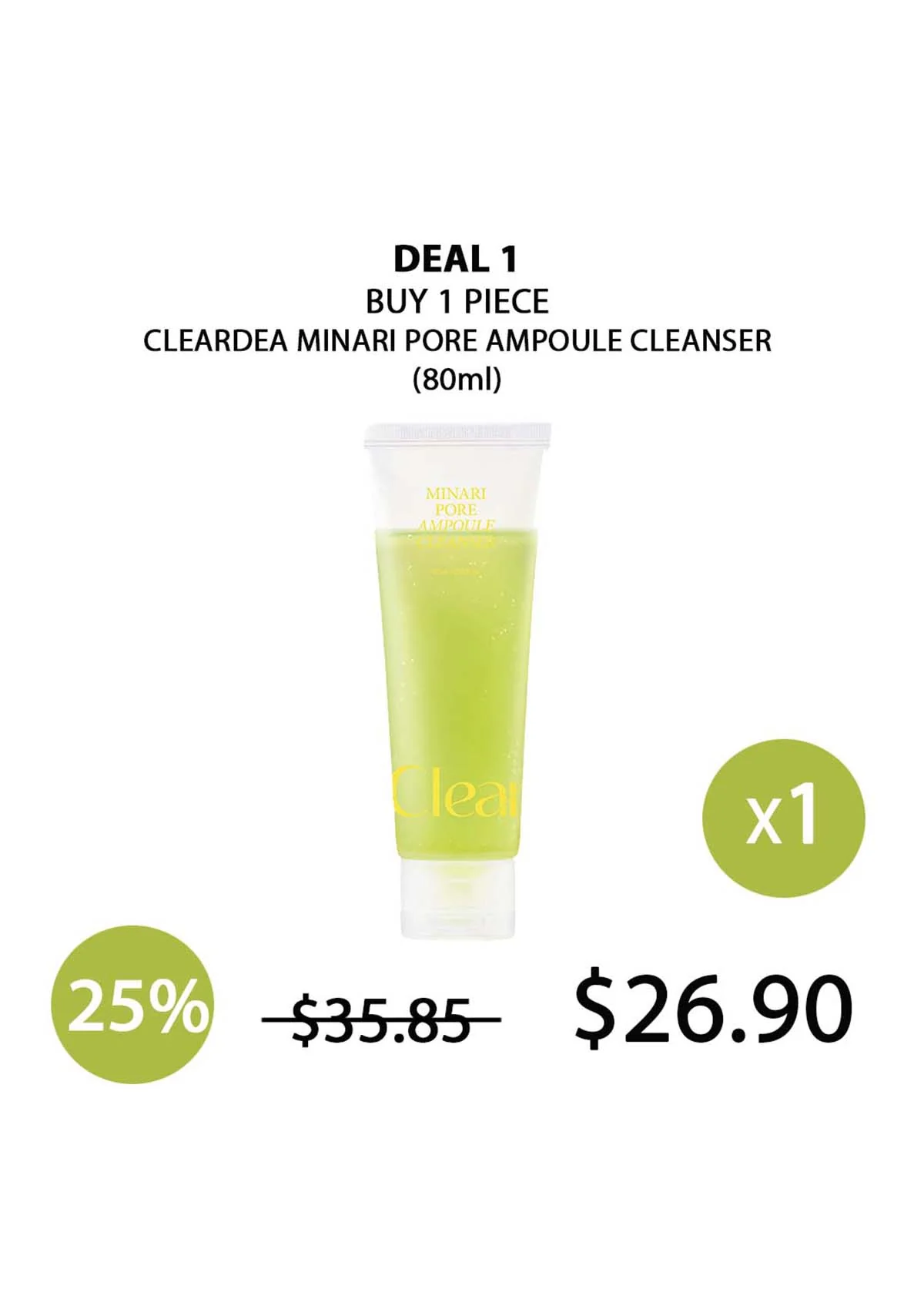 [CLEARDEA] Minari Pore Ampoule Cleanser 80ml - Image 5