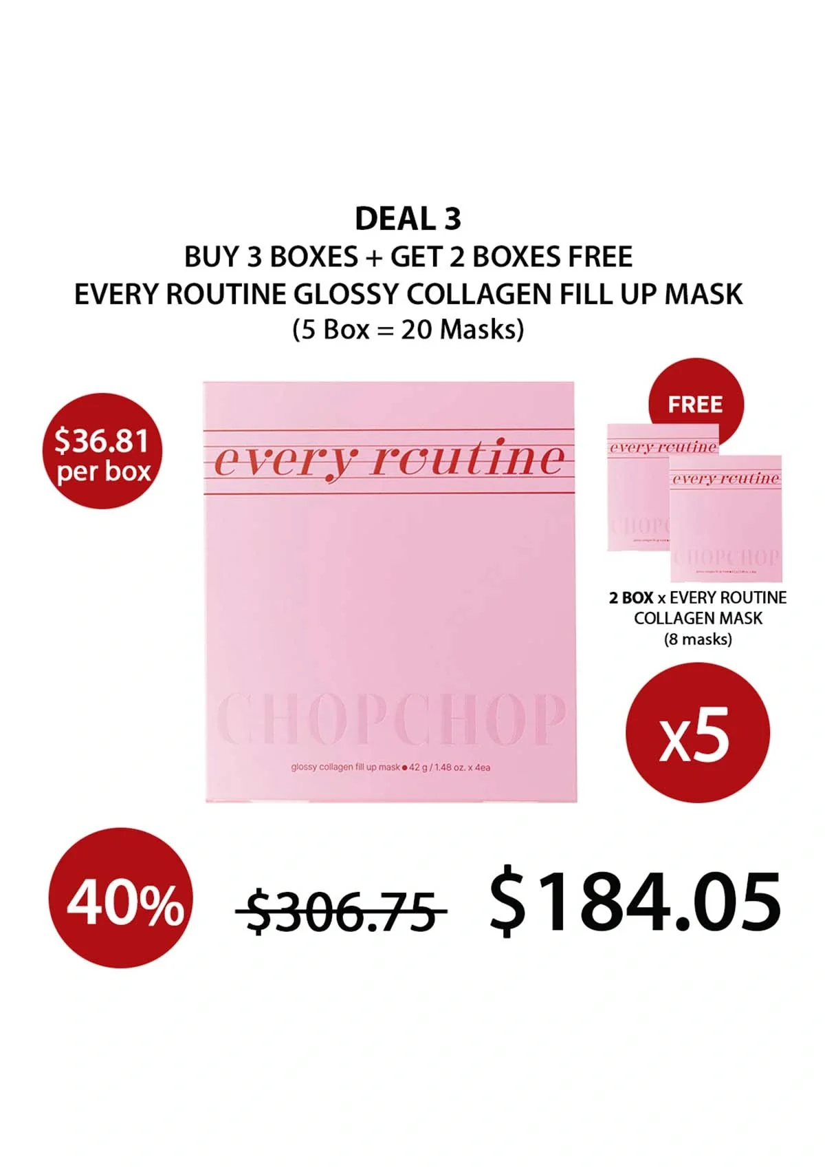 [EVERY ROUTINE] Glossy Collagen Fill-Up Mask (1 Box = 42g x 4 Masks) - Image 25