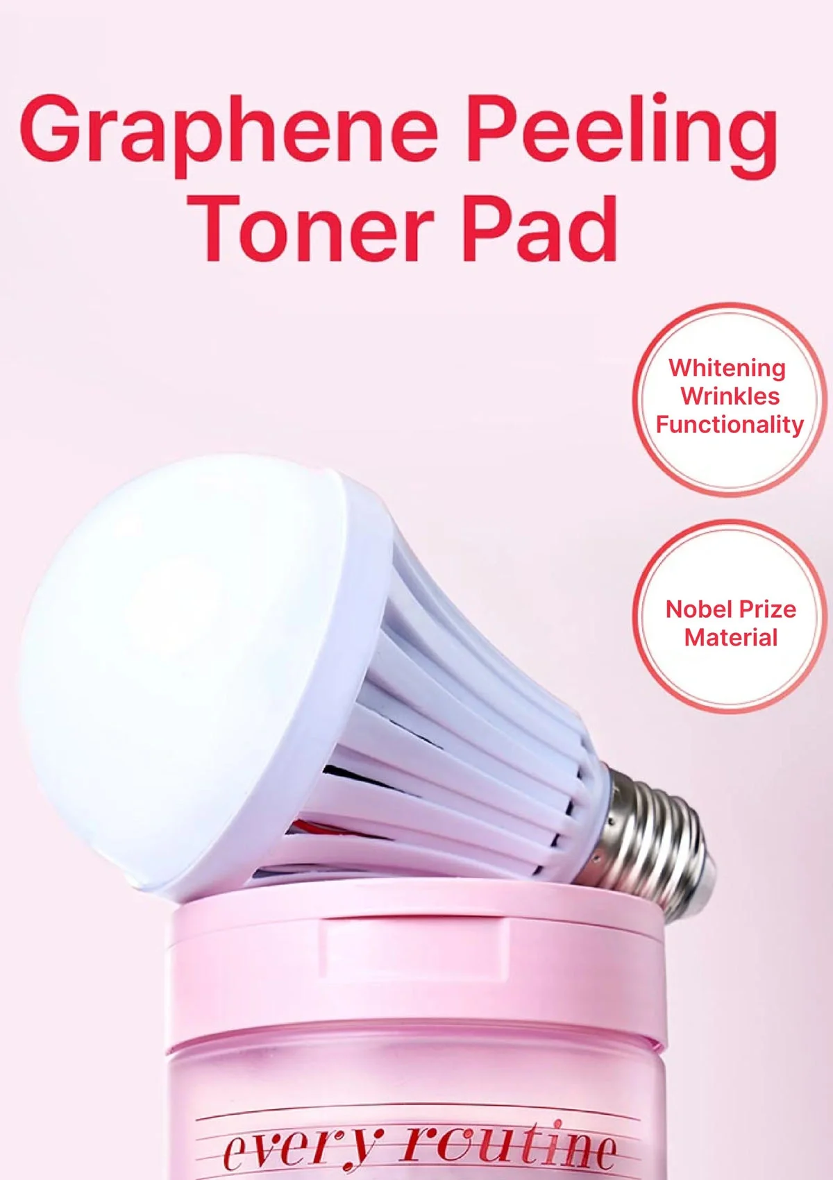 [EVERY ROUTINE] Graphene Peeling Toner Pad 220g (1 Box = 60 Pads) - Image 3