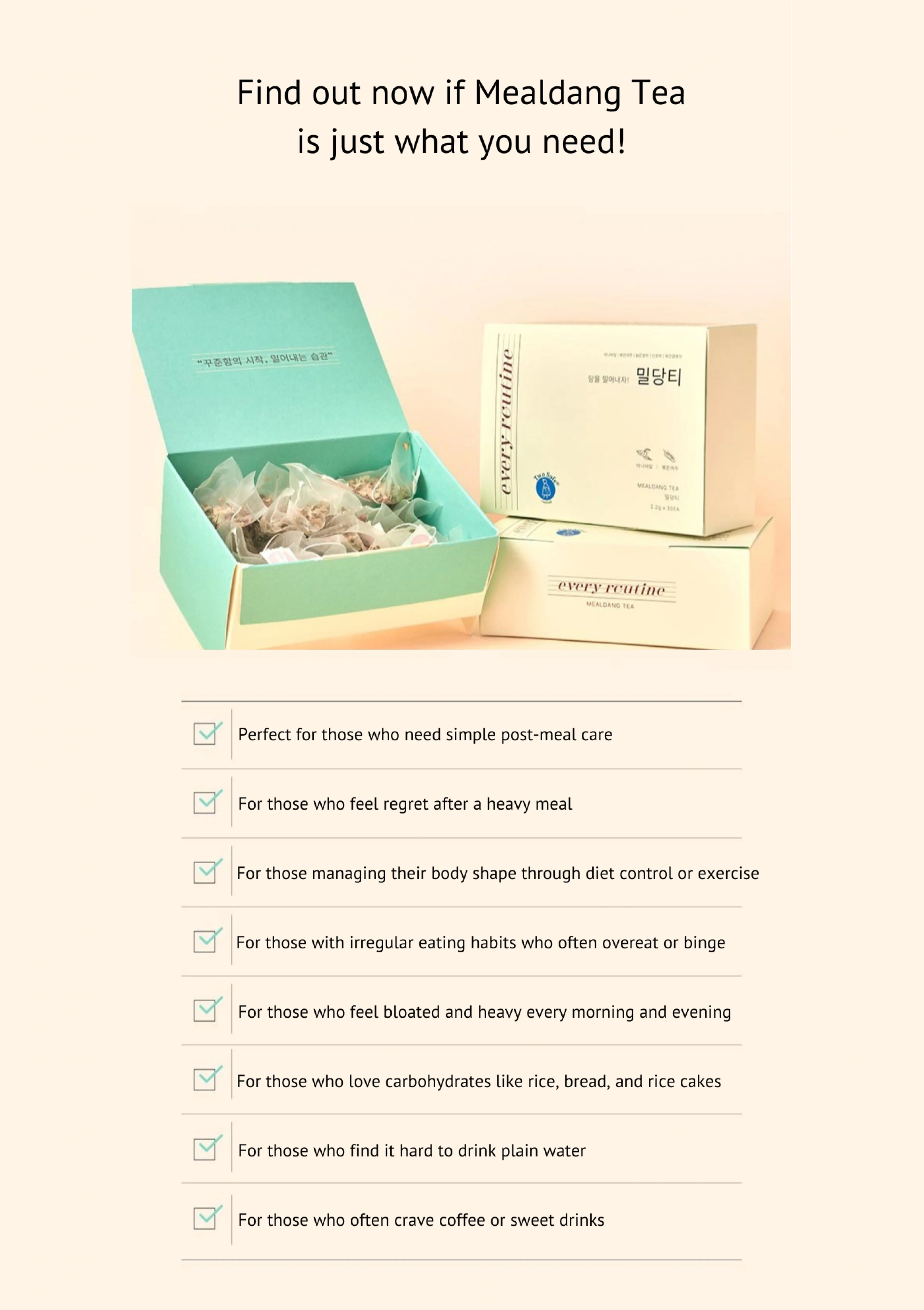 [EVERY ROUTINE] Mealdang Tea (1 Box = 2.2g x 30 Pieces) - Image 8