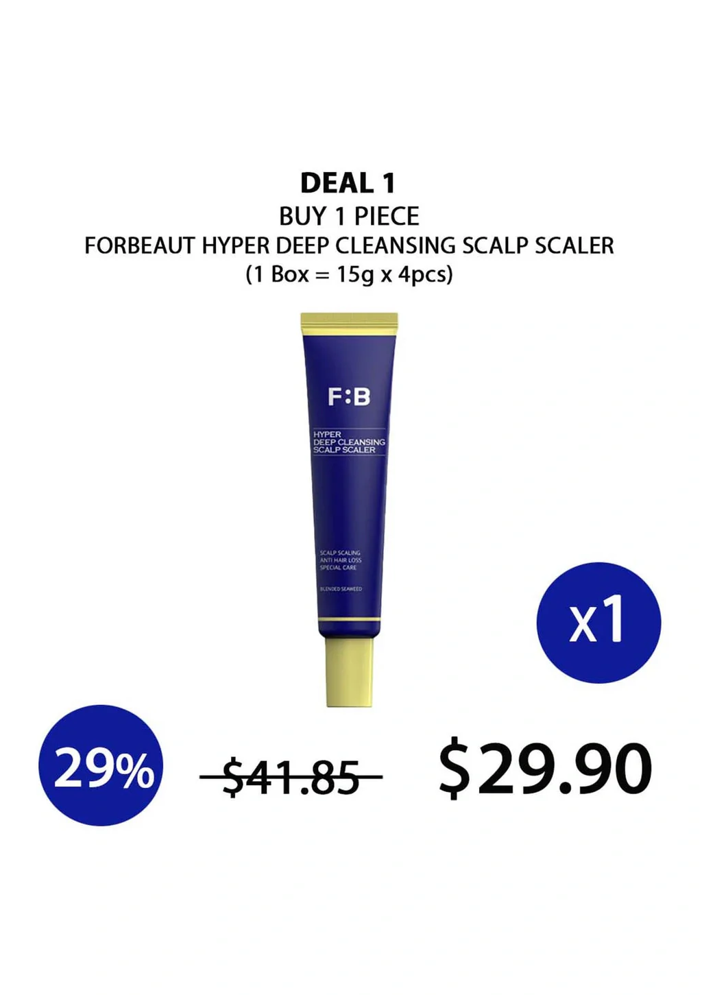 [FORBEAUT] Hyper Deep Cleansing Scalp Scaler (1 Box = 15g x 4pcs) - Image 24