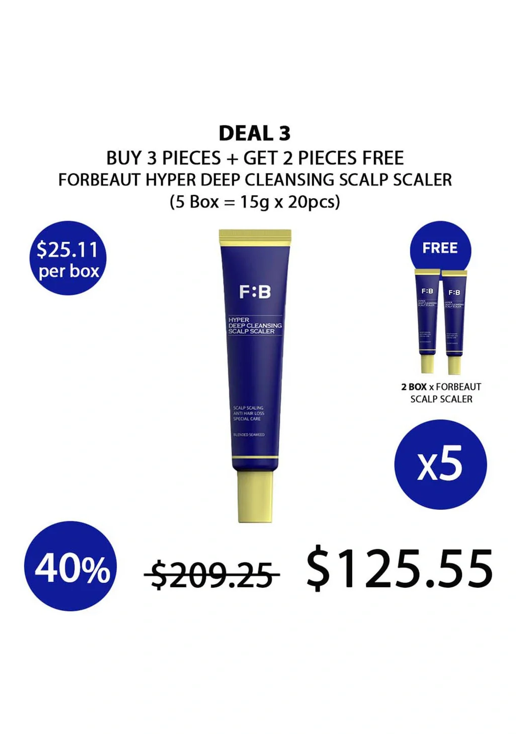 [FORBEAUT] Hyper Deep Cleansing Scalp Scaler (1 Box = 15g x 4pcs) - Image 26