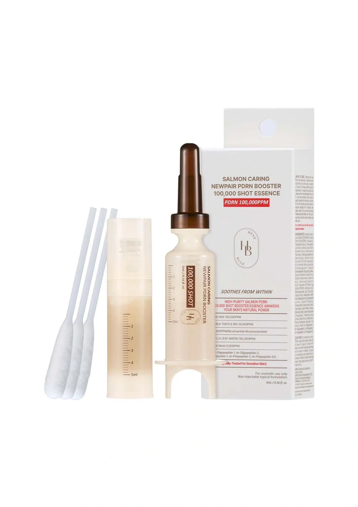 [HEVEBLUE] Salmon Caring Newpair PDRN Booster 100,000 Shot Essence - Image 29