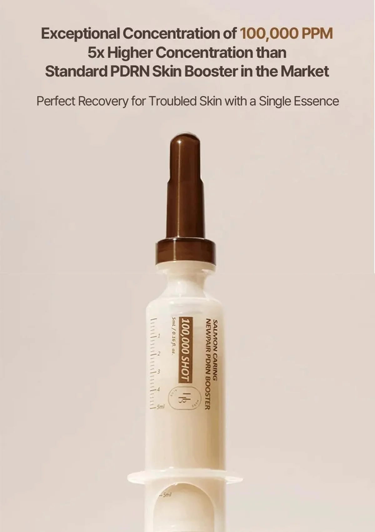 [HEVEBLUE] Salmon Caring Newpair PDRN Booster 100,000 Shot Essence - Image 3