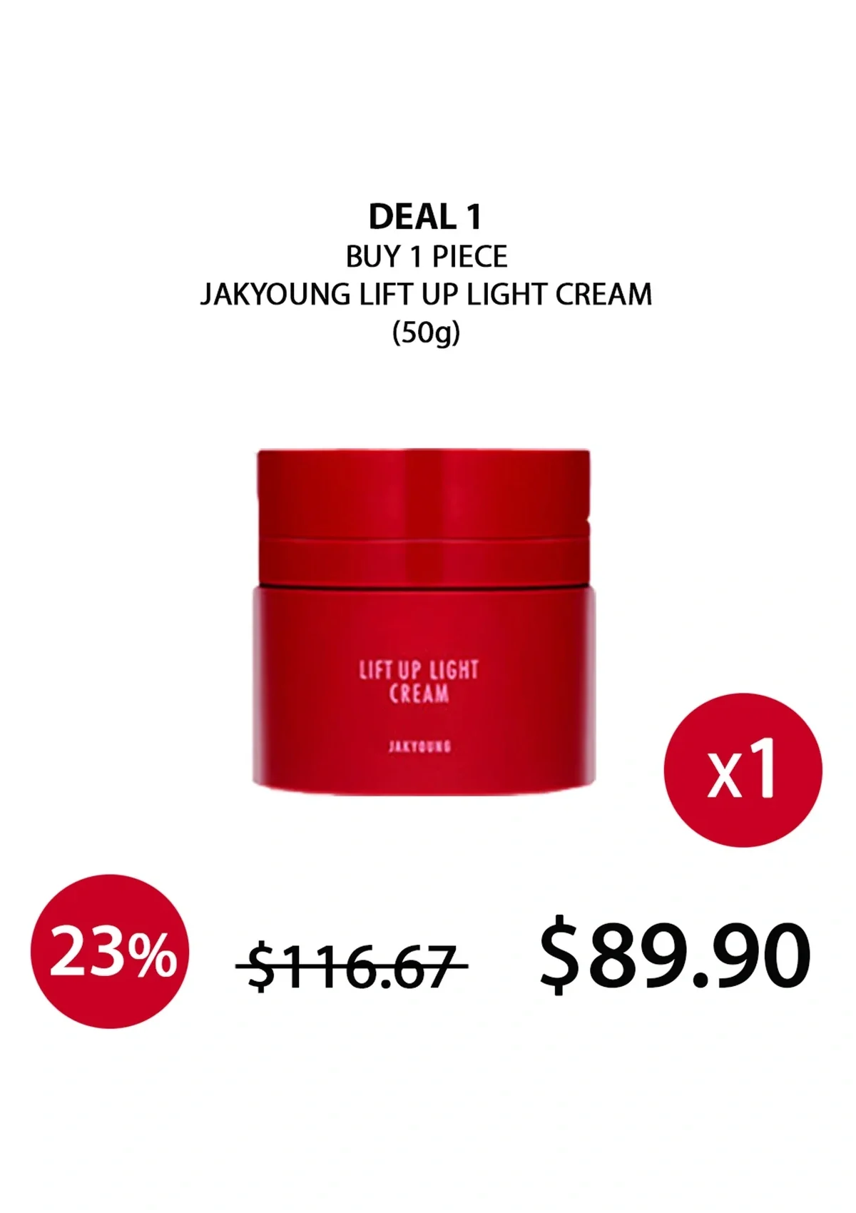 [JAKYOUNG] Lift Up Light Cream 50g - Image 21