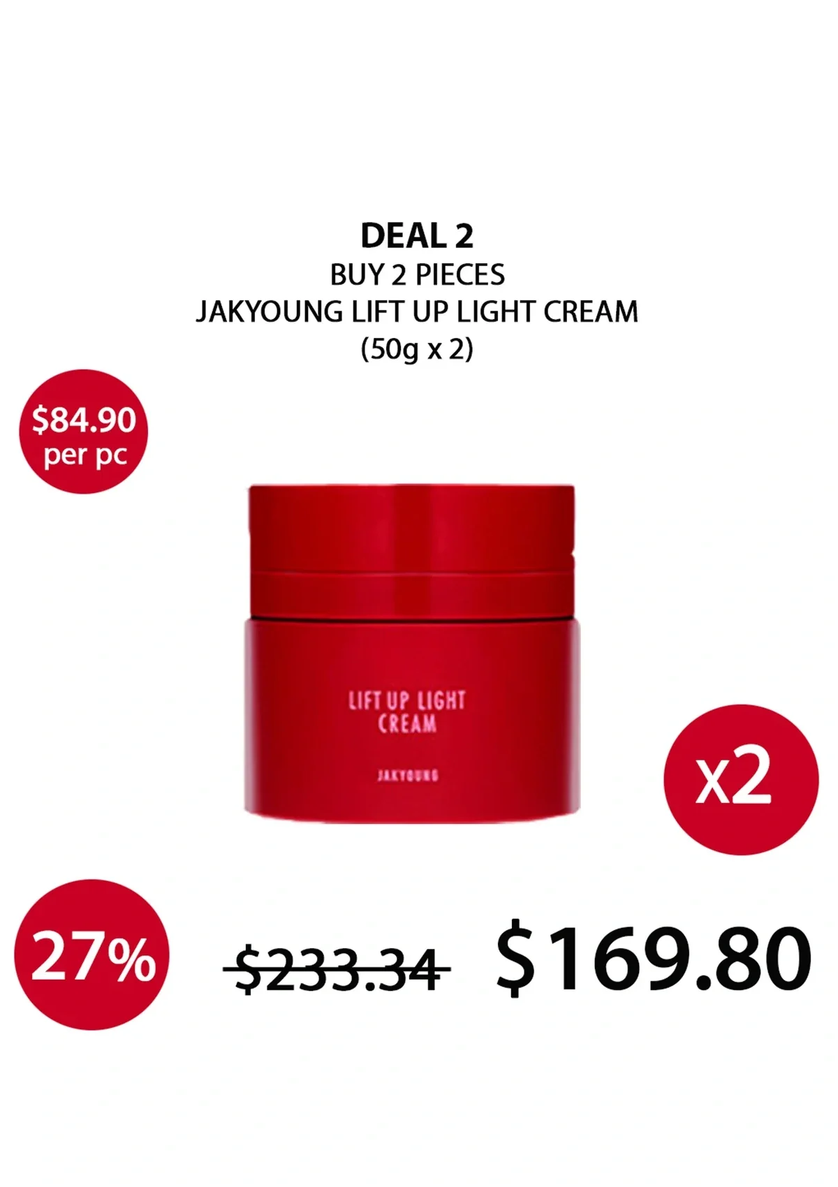 [JAKYOUNG] Lift Up Light Cream 50g - Image 22
