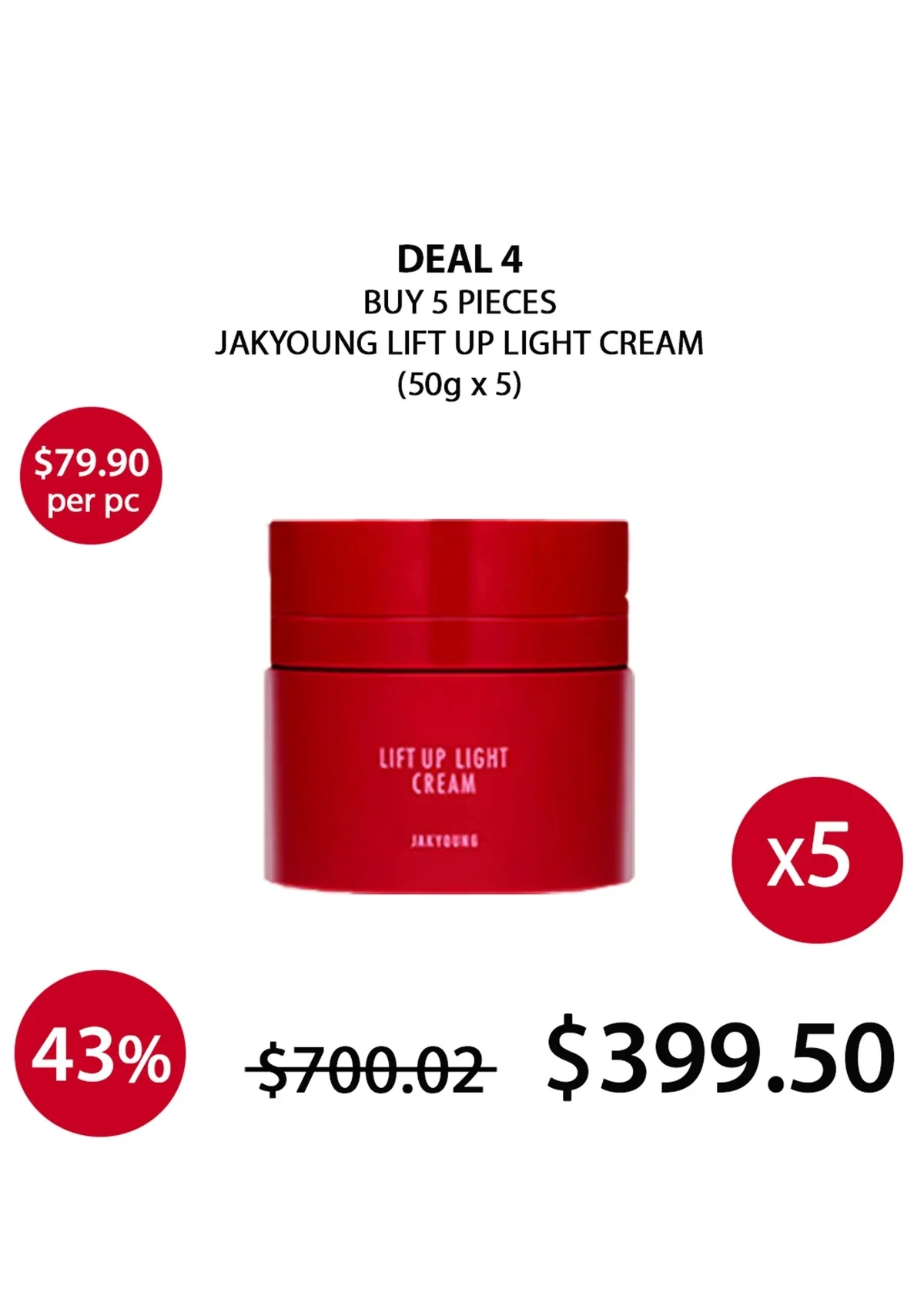 [JAKYOUNG] Lift Up Light Cream 50g - Image 24