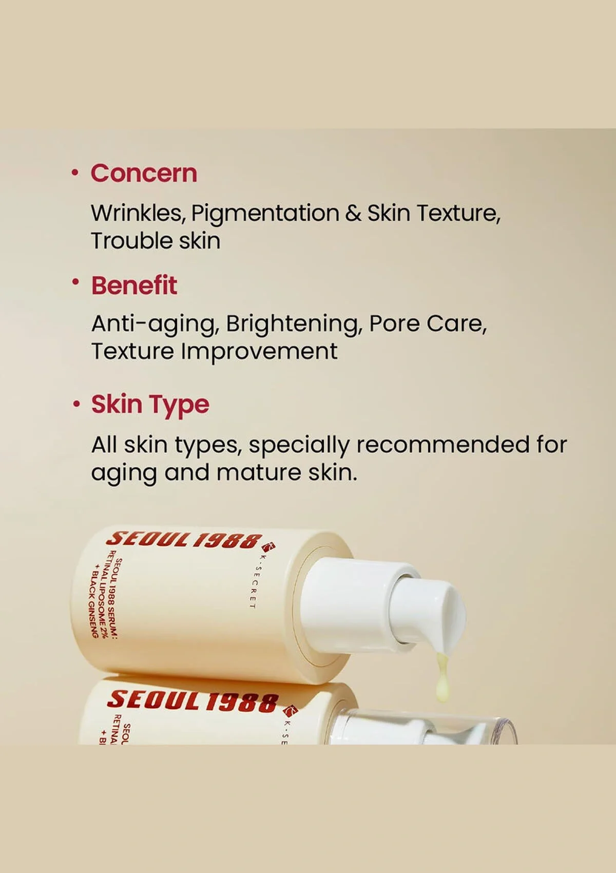 [K-SECRET] Retinal Liposome 2% + Black Ginseng 30ml - Image 5