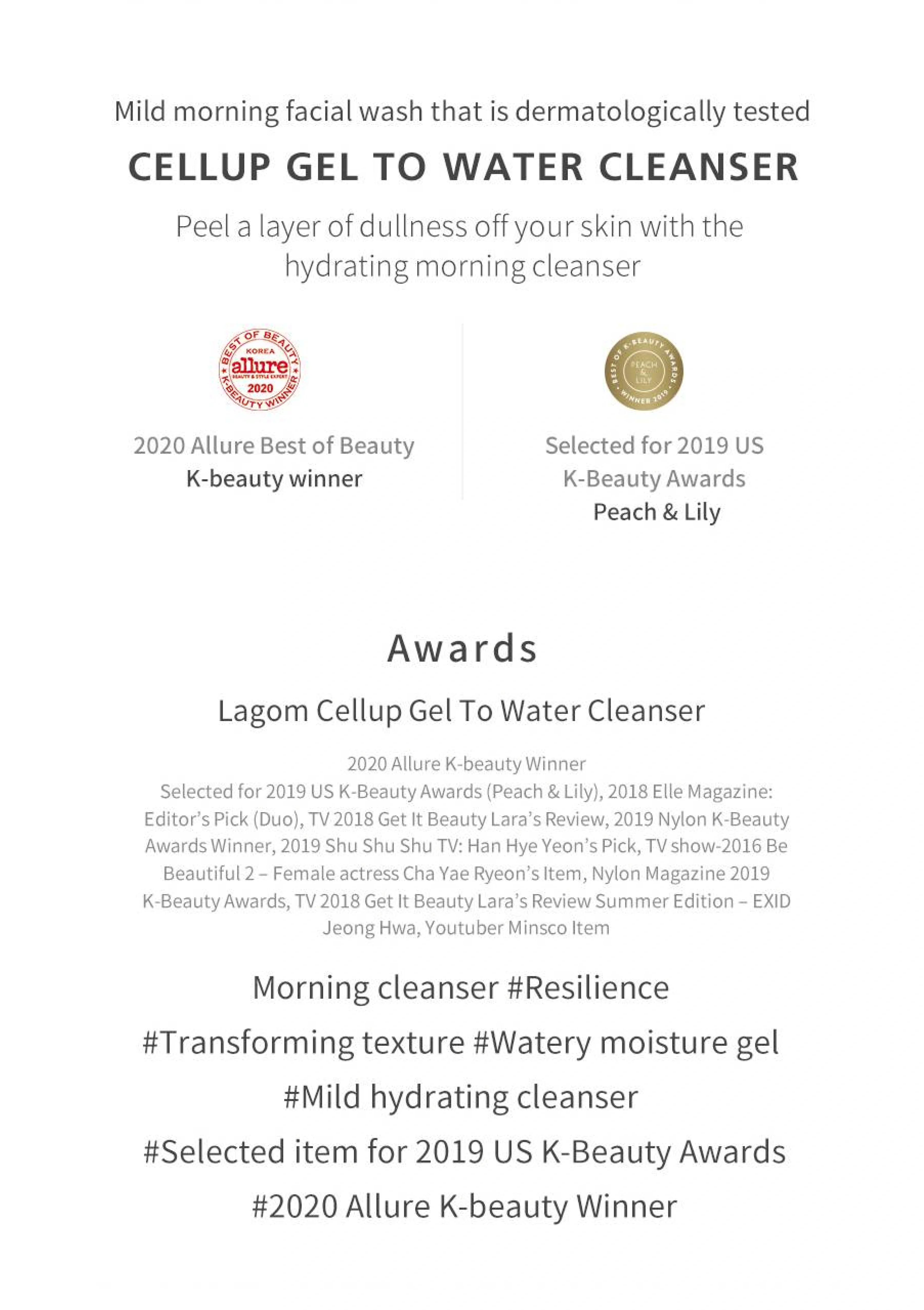 [LAGOM] Cellup Gel To Water Cleanser 170ml - Image 5