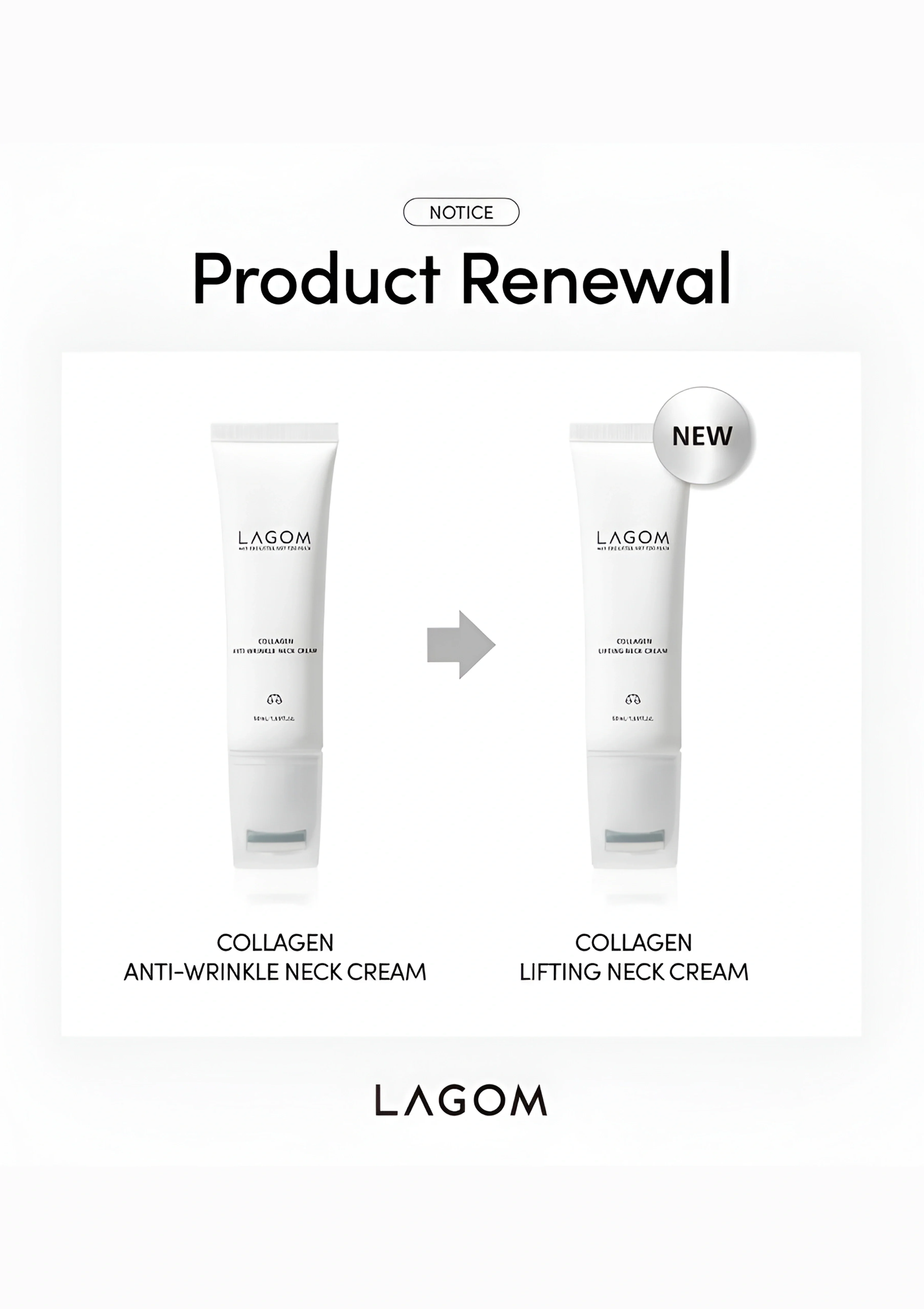 [LAGOM] Collagen Lifting Neck Cream 50ml - Image 3