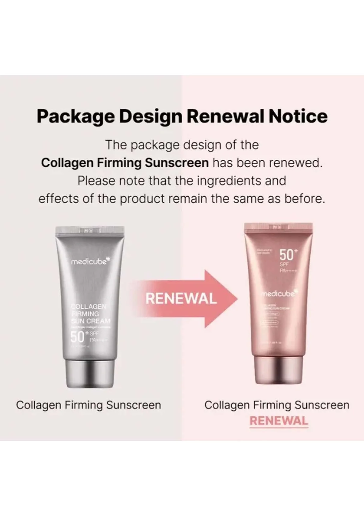 [MEDICUBE] Collagen Firming Sun Cream 50+ SPF PA++++ 50ml - Image 4