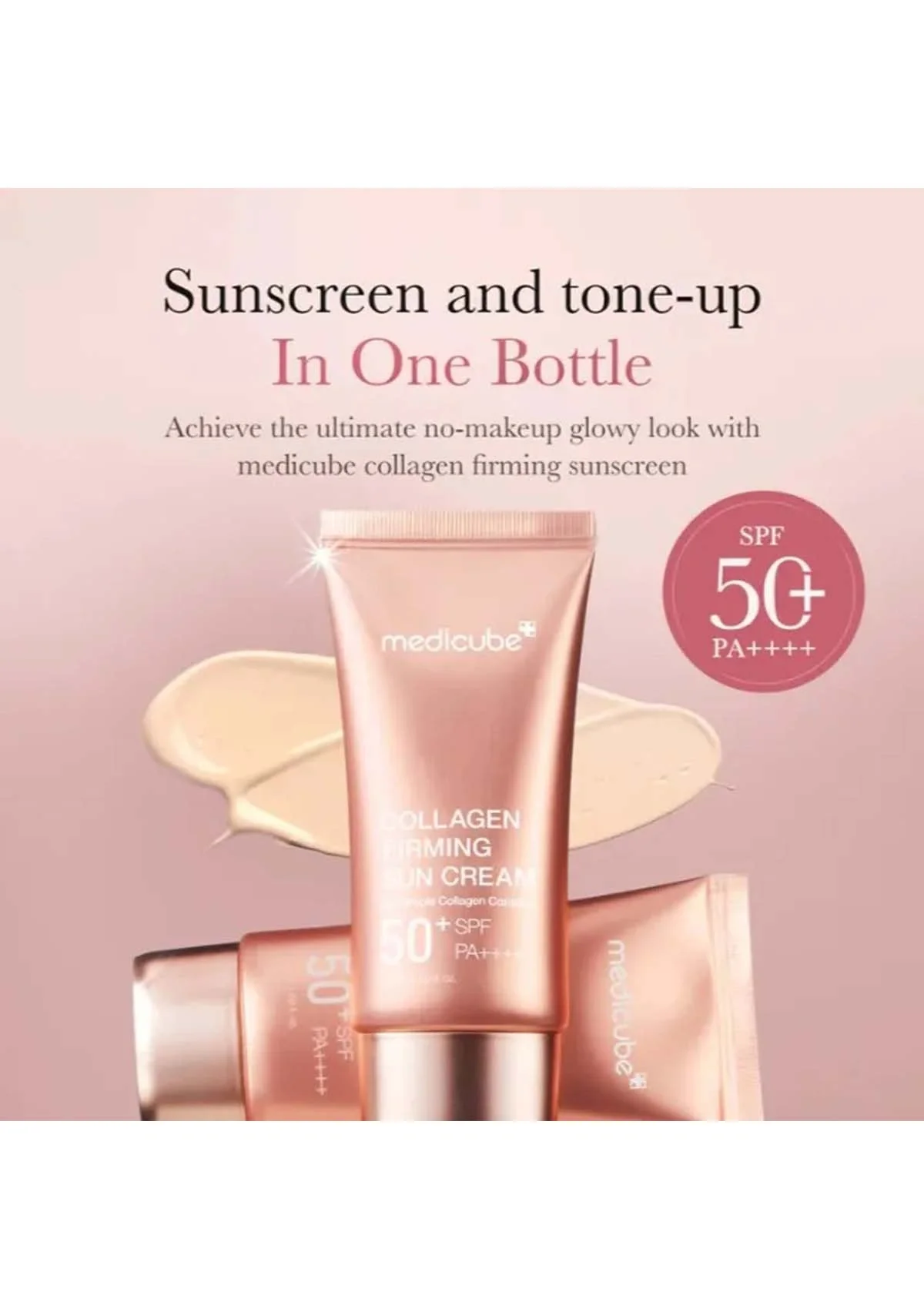 [MEDICUBE] Collagen Firming Sun Cream 50+ SPF PA++++ 50ml - Image 5